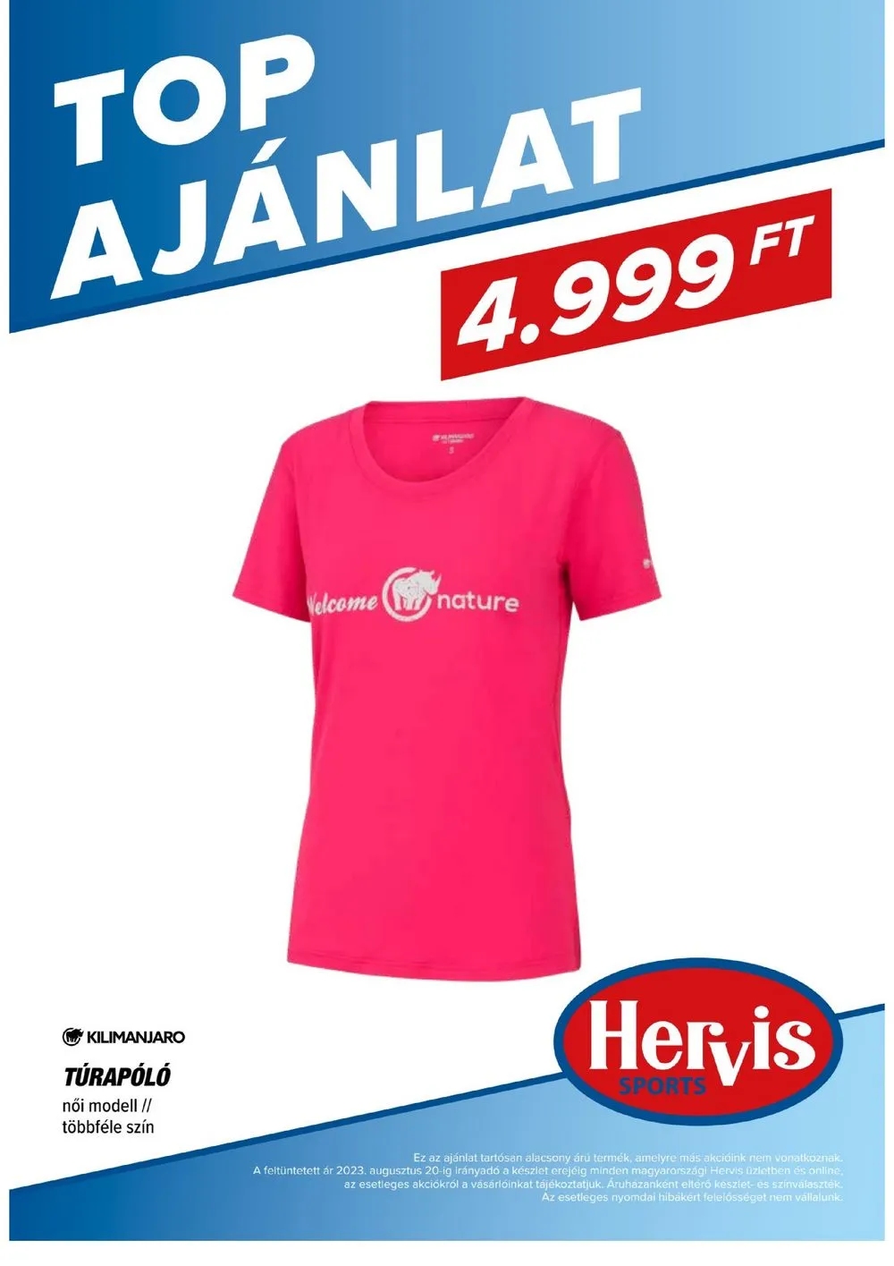 Hervis akciós újság 08.08–08.20 – 24. oldal