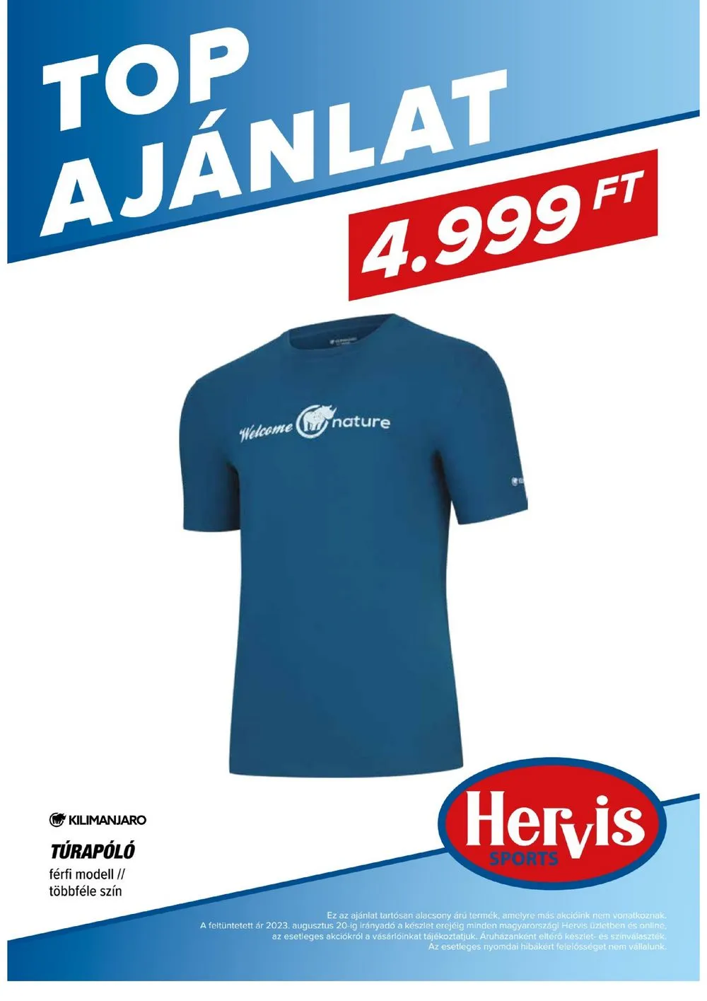 Hervis akciós újság 08.08–08.20 – 25. oldal