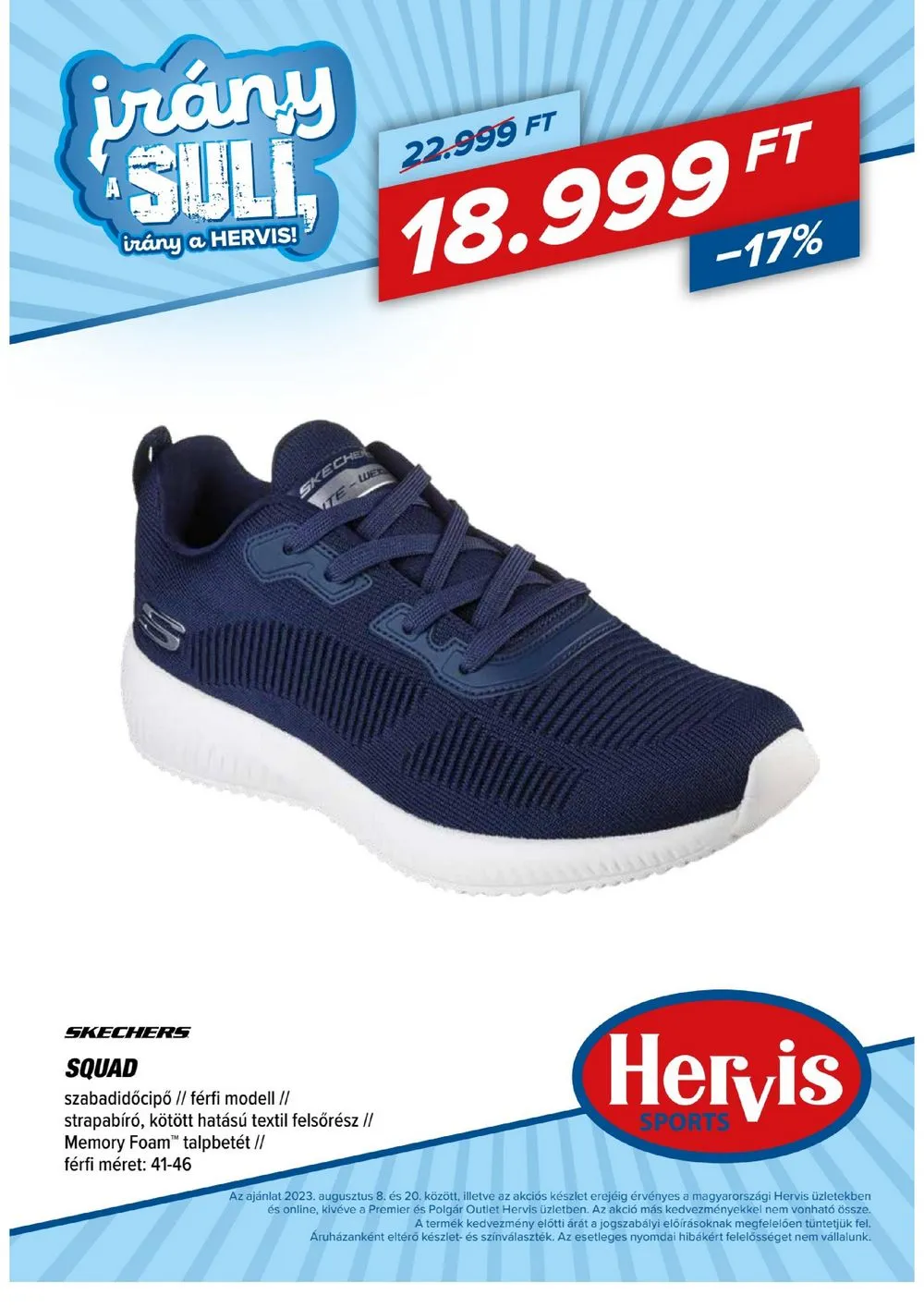 Hervis akciós újság 08.08–08.20 – 3. oldal