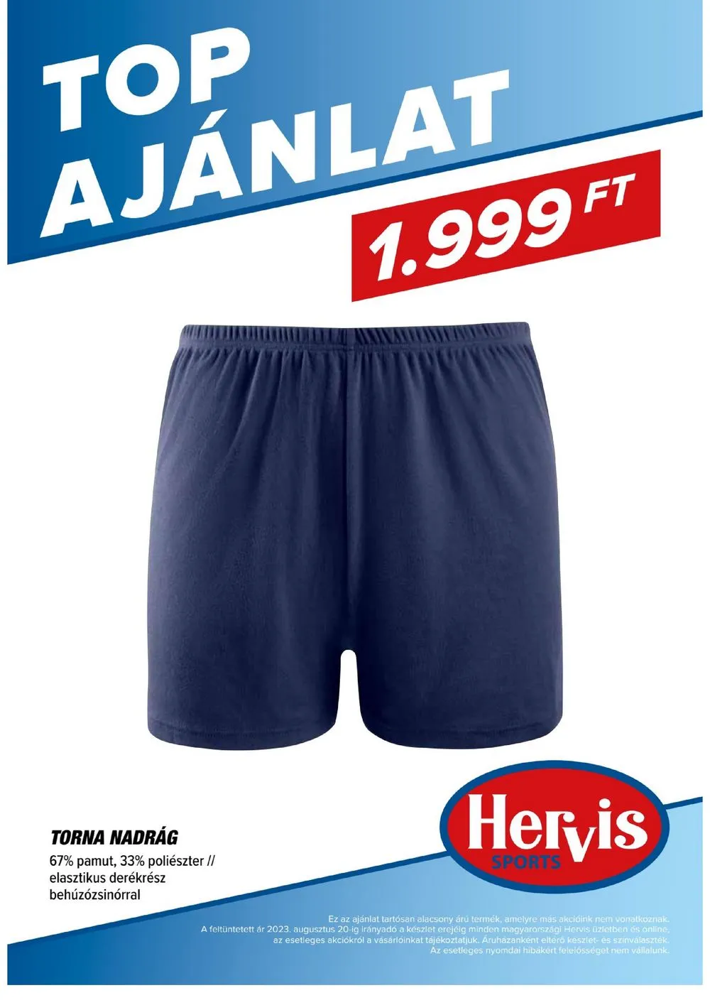 Hervis akciós újság 08.08–08.20 – 36. oldal