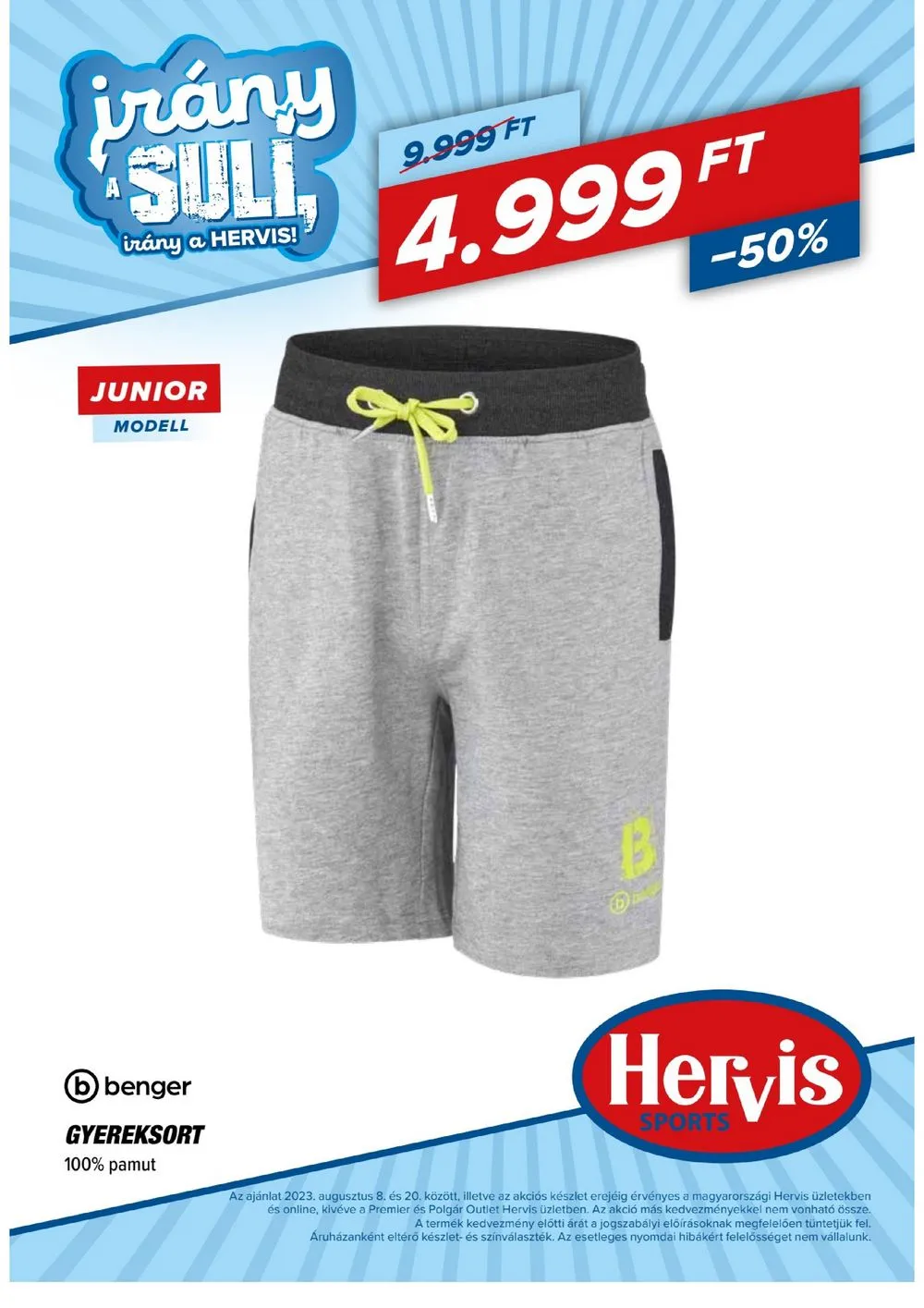 Hervis akciós újság 08.08–08.20 – 39. oldal