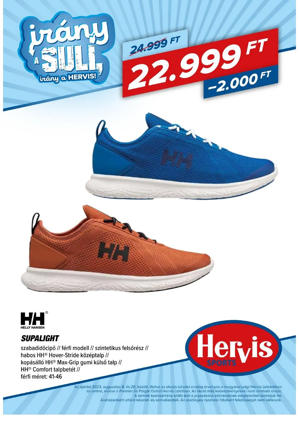 Hervis akciós újság 08.08–08.20 – 4. oldal