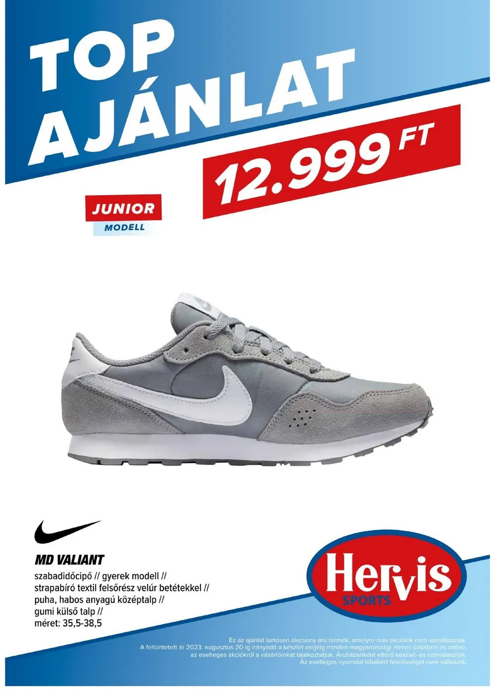 Hervis akciós újság 08.08–08.20 – 40. oldal
