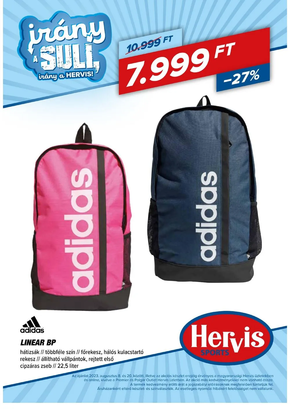 Hervis akciós újság 08.08–08.20 – 43. oldal