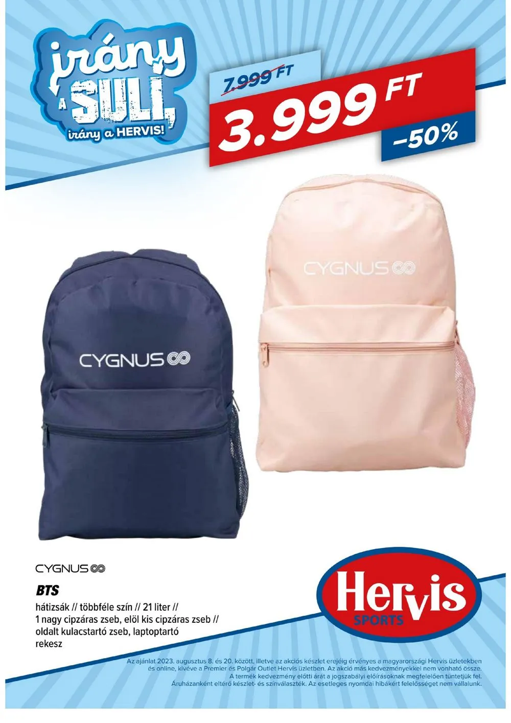 Hervis akciós újság 08.08–08.20 – 45. oldal