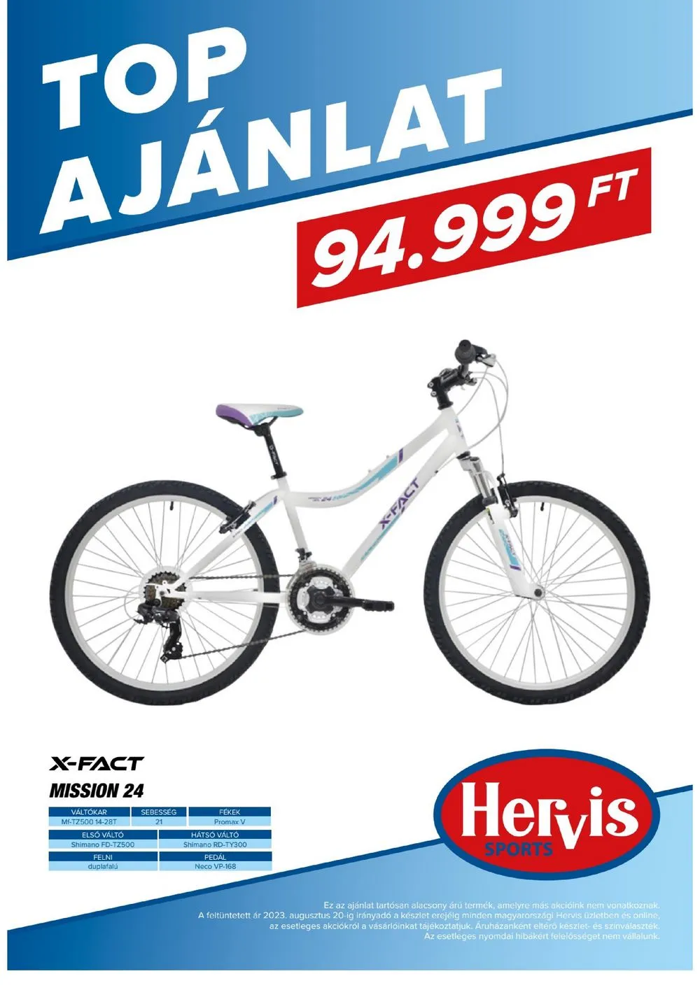 Hervis akciós újság 08.08–08.20 – 50. oldal