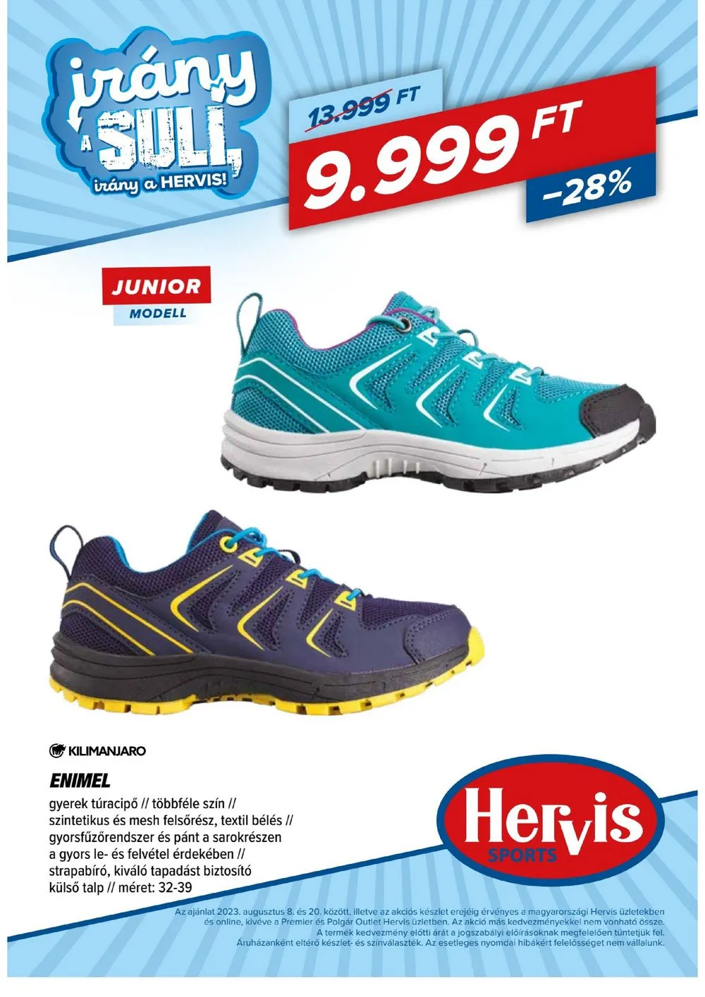 Hervis akciós újság 08.08–08.20 – 57. oldal