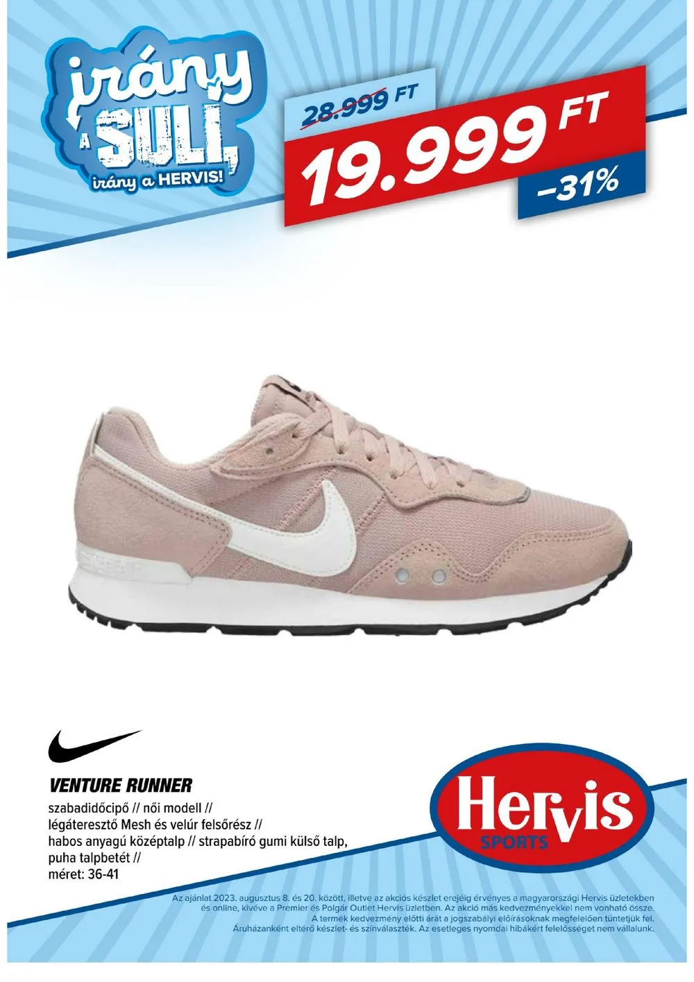 Hervis akciós újság 08.08–08.20 – 8. oldal