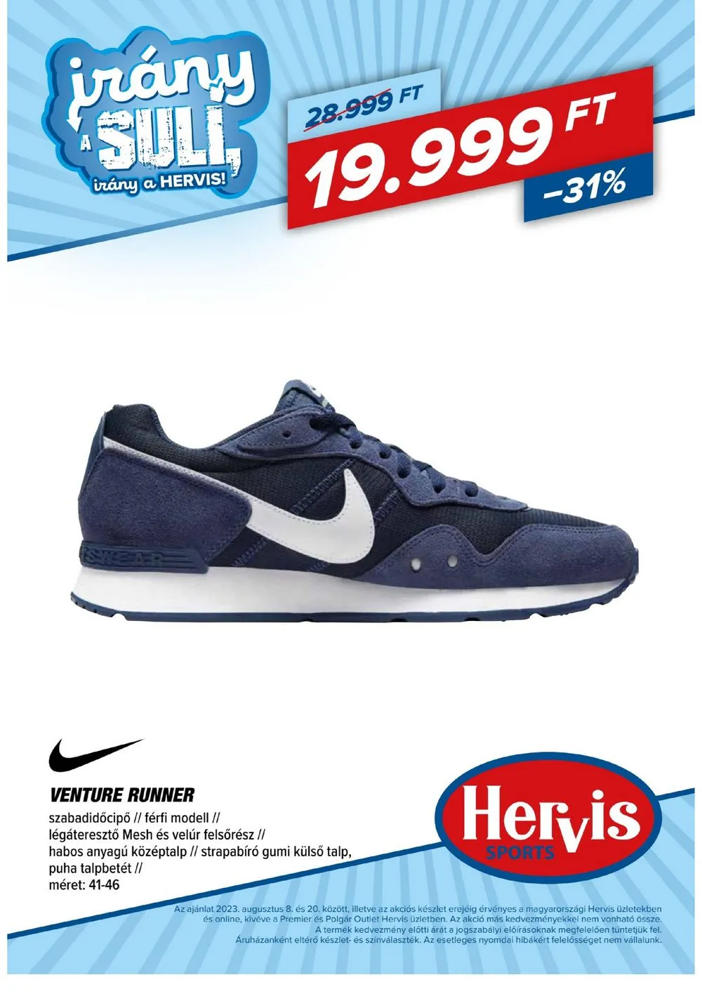 Hervis akciós újság 08.08–08.20 – 9. oldal