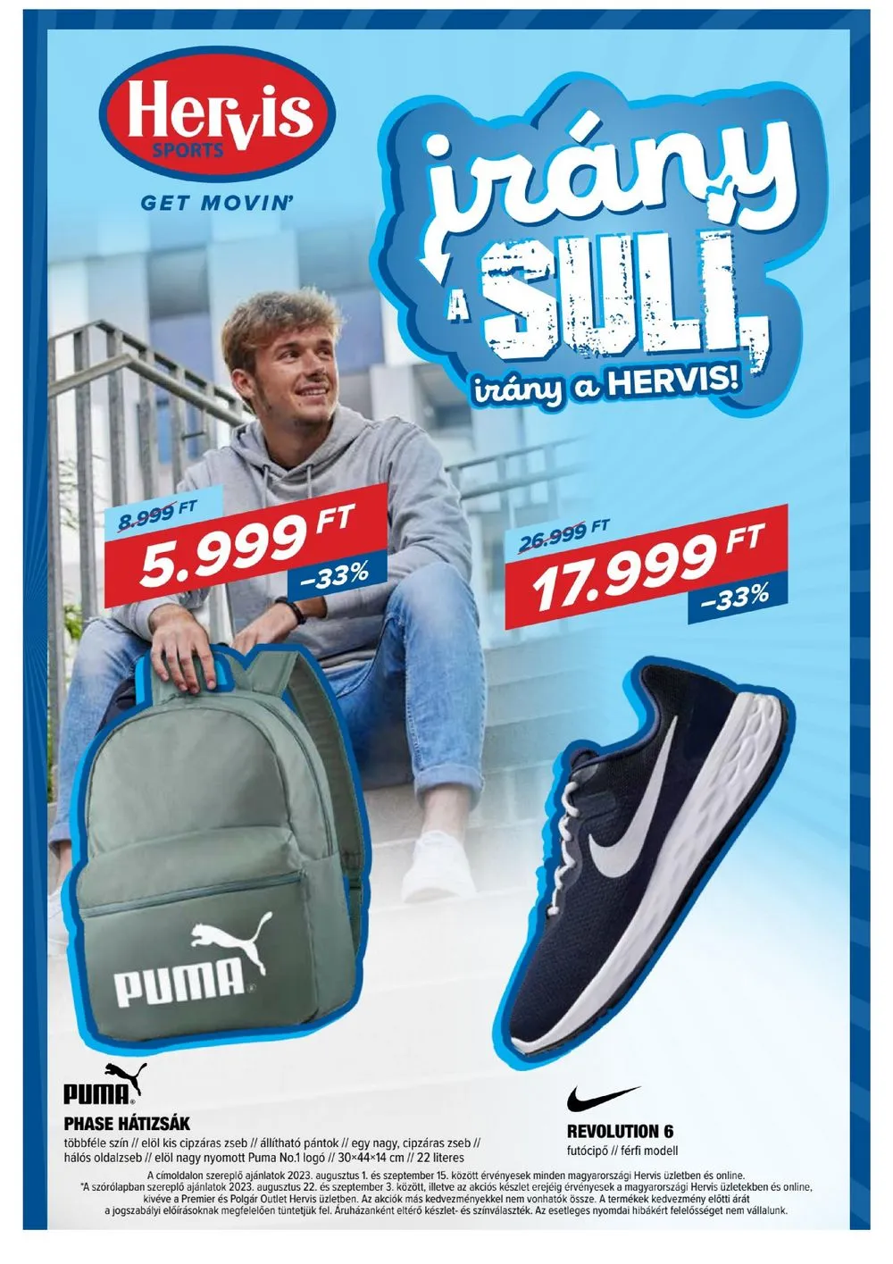Hervis akciós újság 08.22–09.03