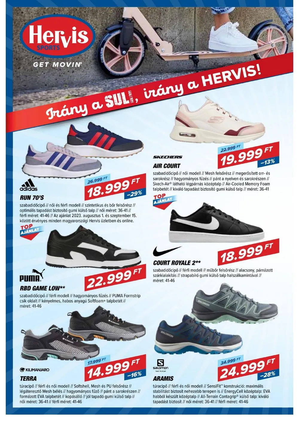 Hervis akciós újság 08.22–09.03 – 4. oldal