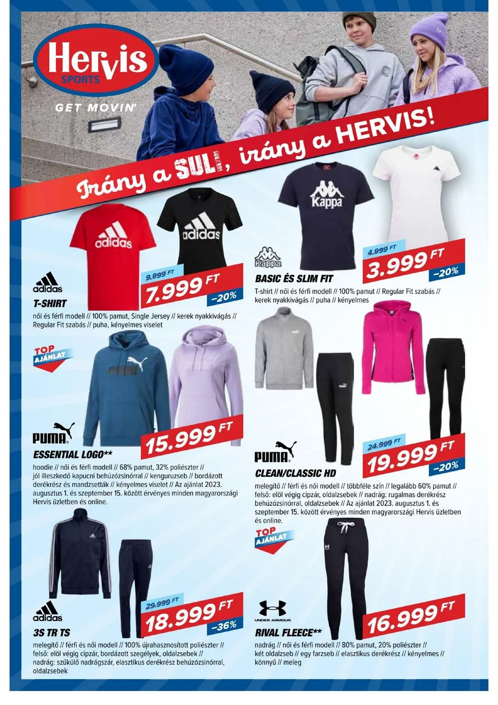 Hervis akciós újság 08.22–09.03 – 6. oldal