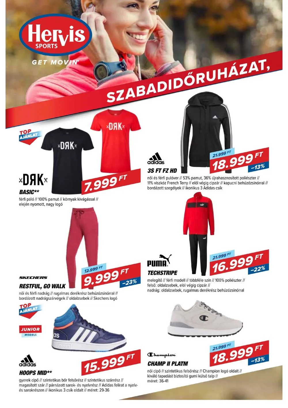 Hervis akciós újság 09.19–10.01 – 6. oldal
