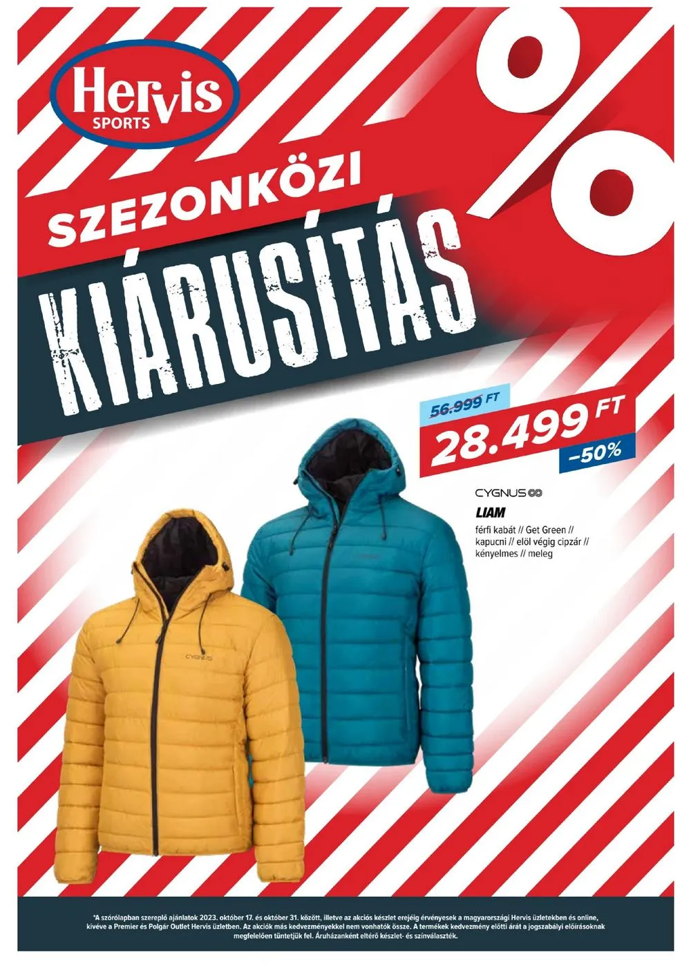 Hervis akciós újság 10.17–10.31