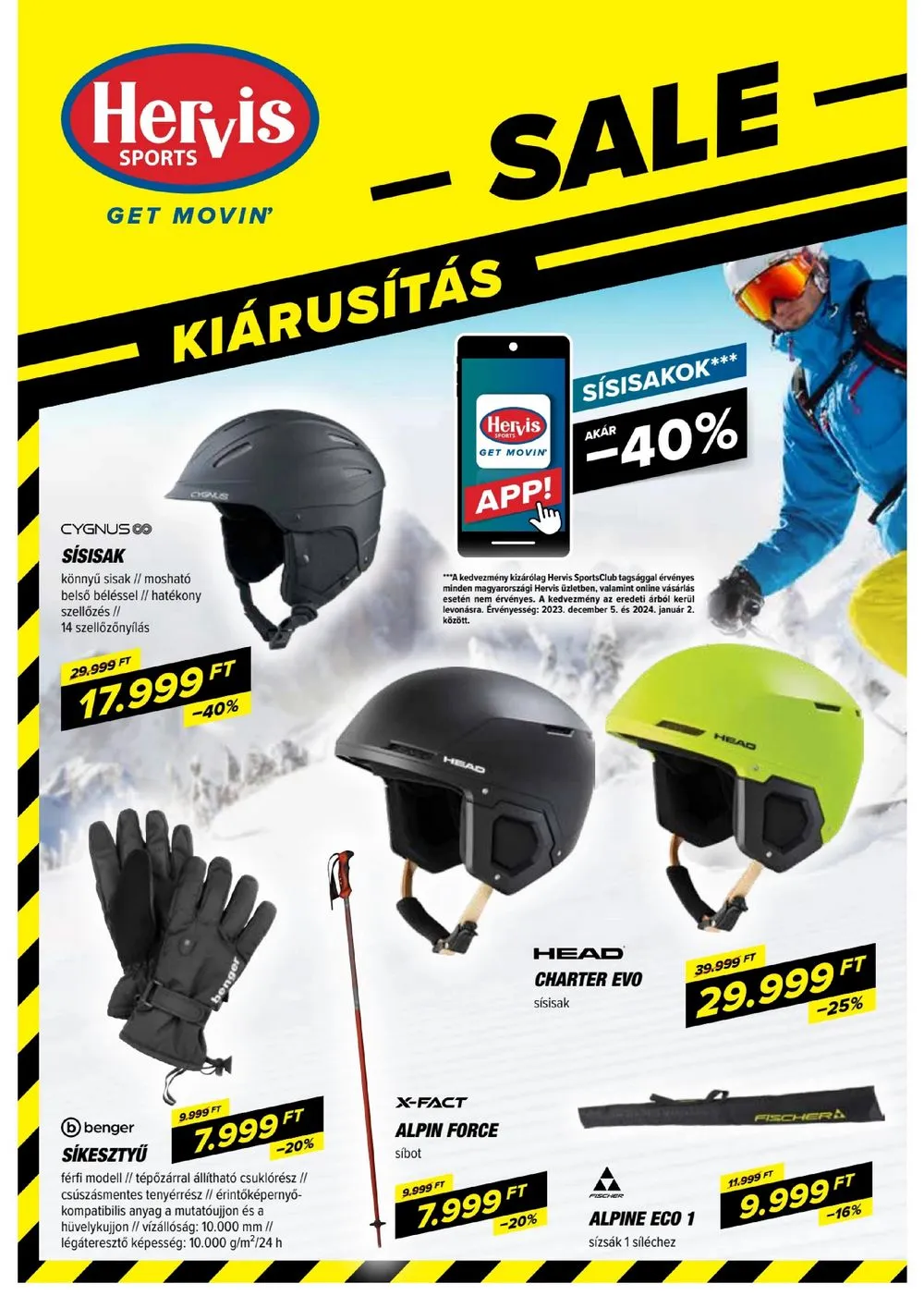 Hervis akciós újság 12.05–01.02 – 4. oldal