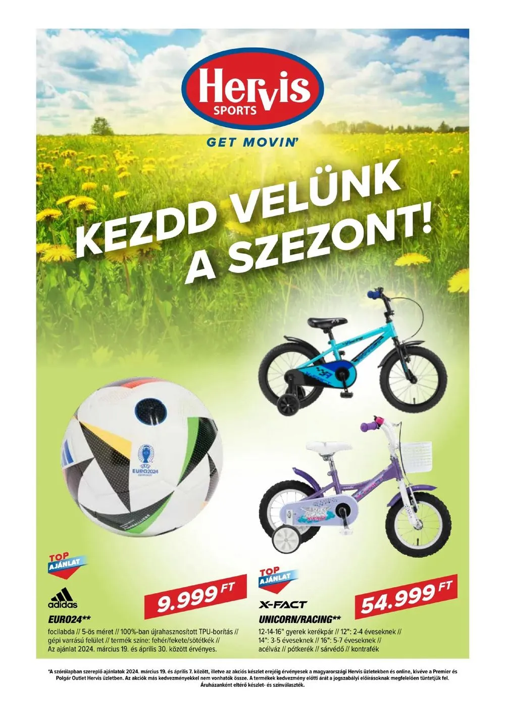 Hervis akciós újság 03.19–04.07