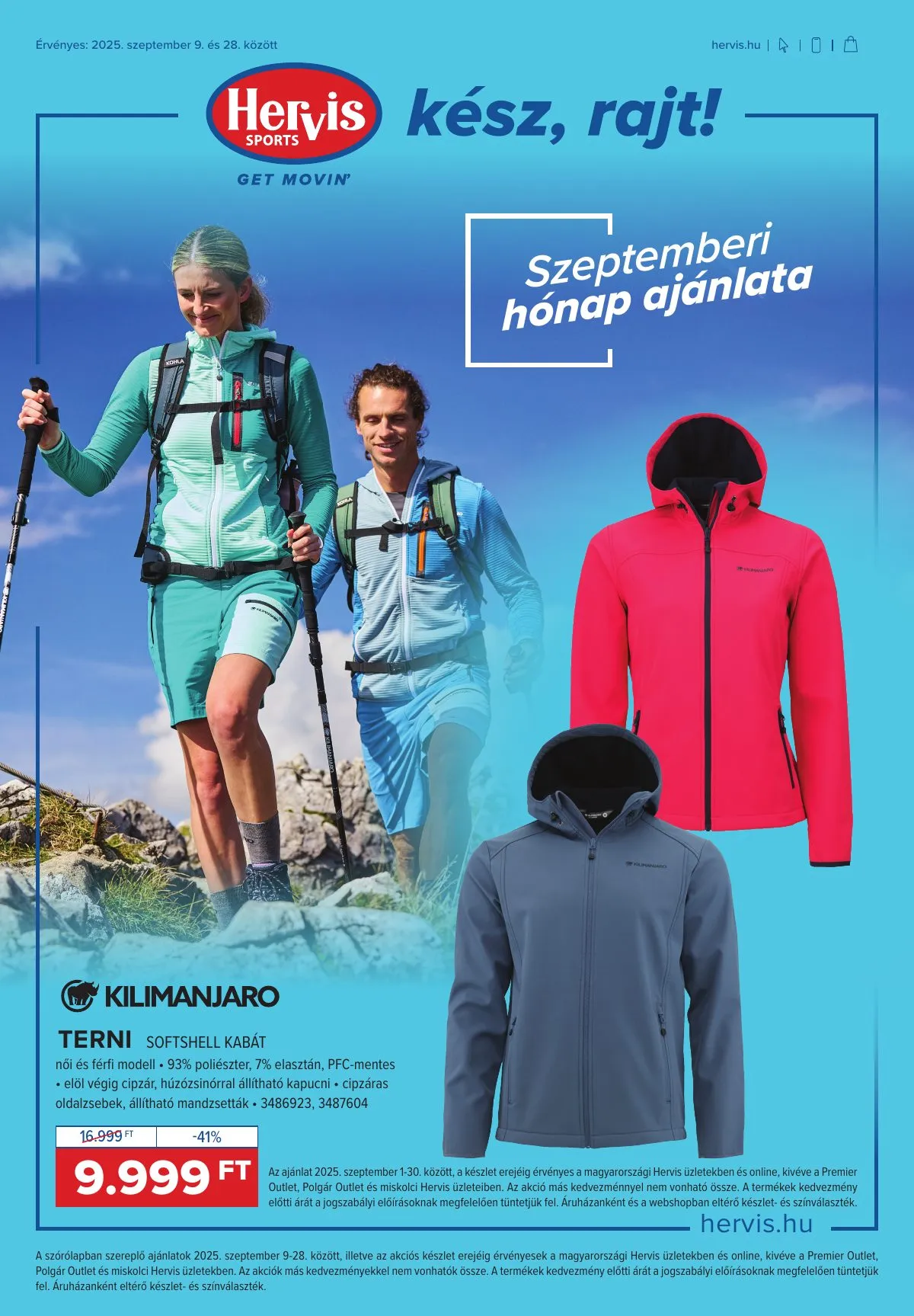 Hervis akciós újság 09.09–09.28