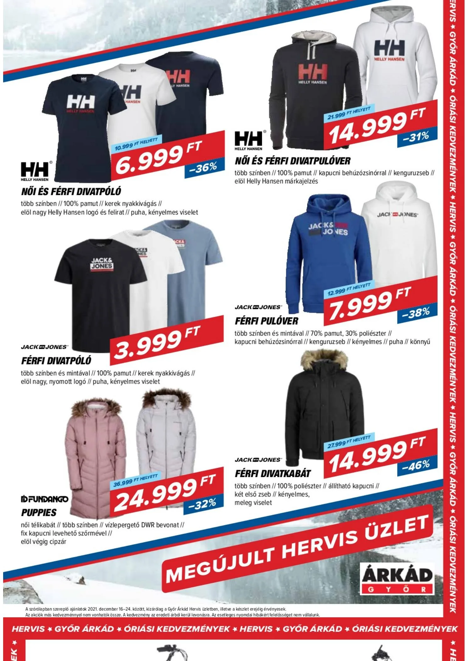 Hervis akciós újság Győr 12.16–12.24 – 7. oldal