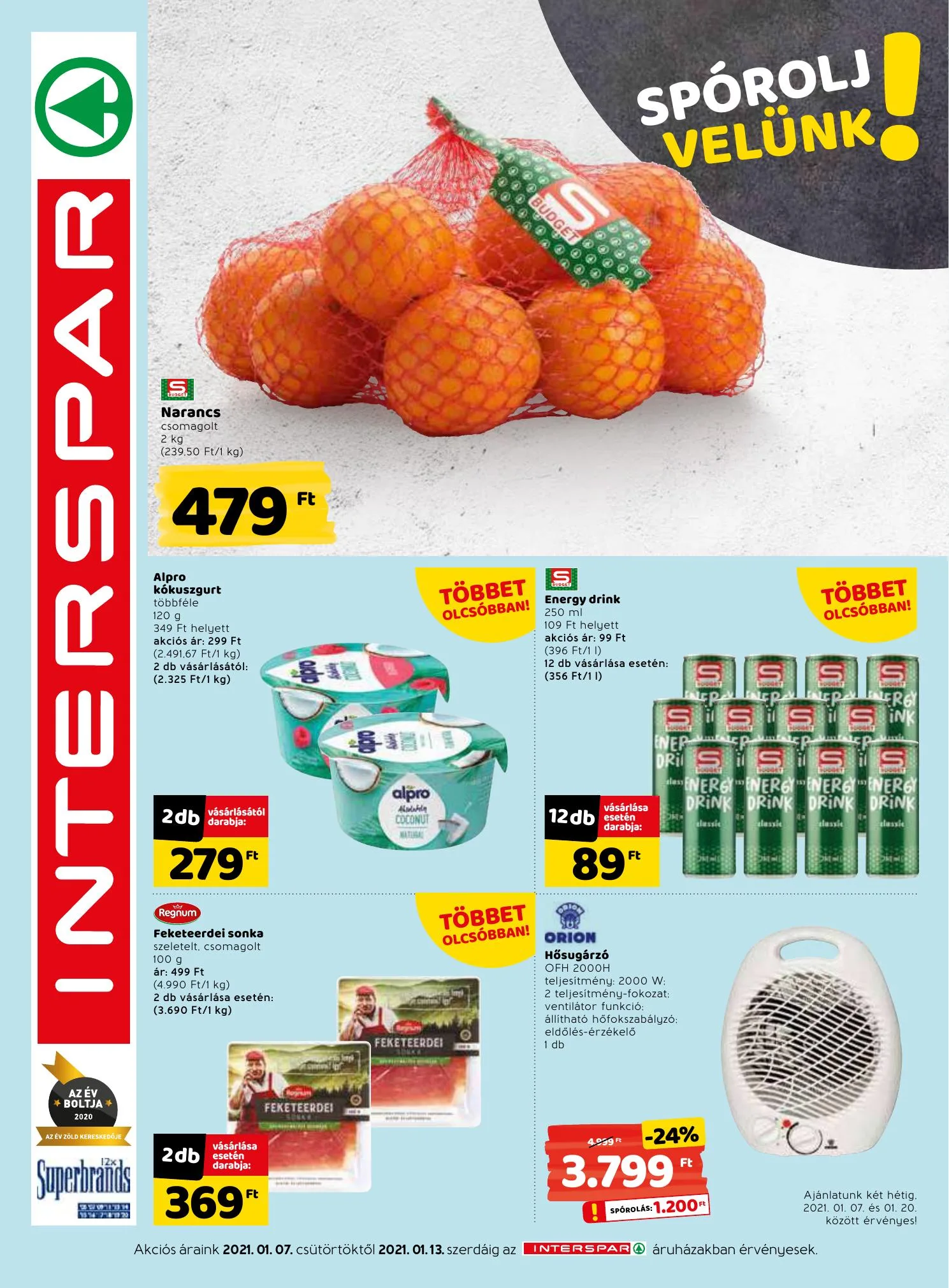 Interspar akciós újság 01.07–01.13