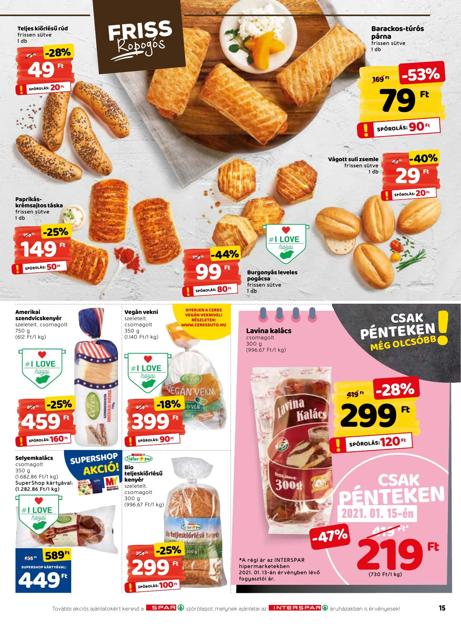Interspar akciós újság 01.14–01.20 – 15. oldal