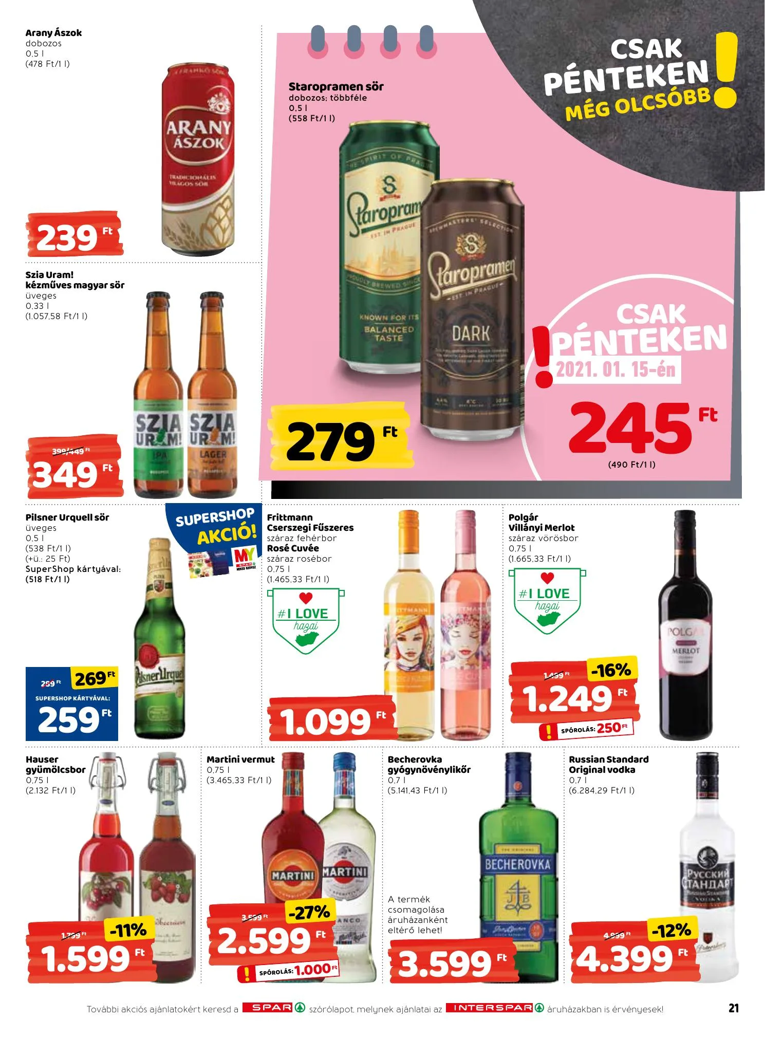 Interspar akciós újság 01.14–01.20 – 21. oldal