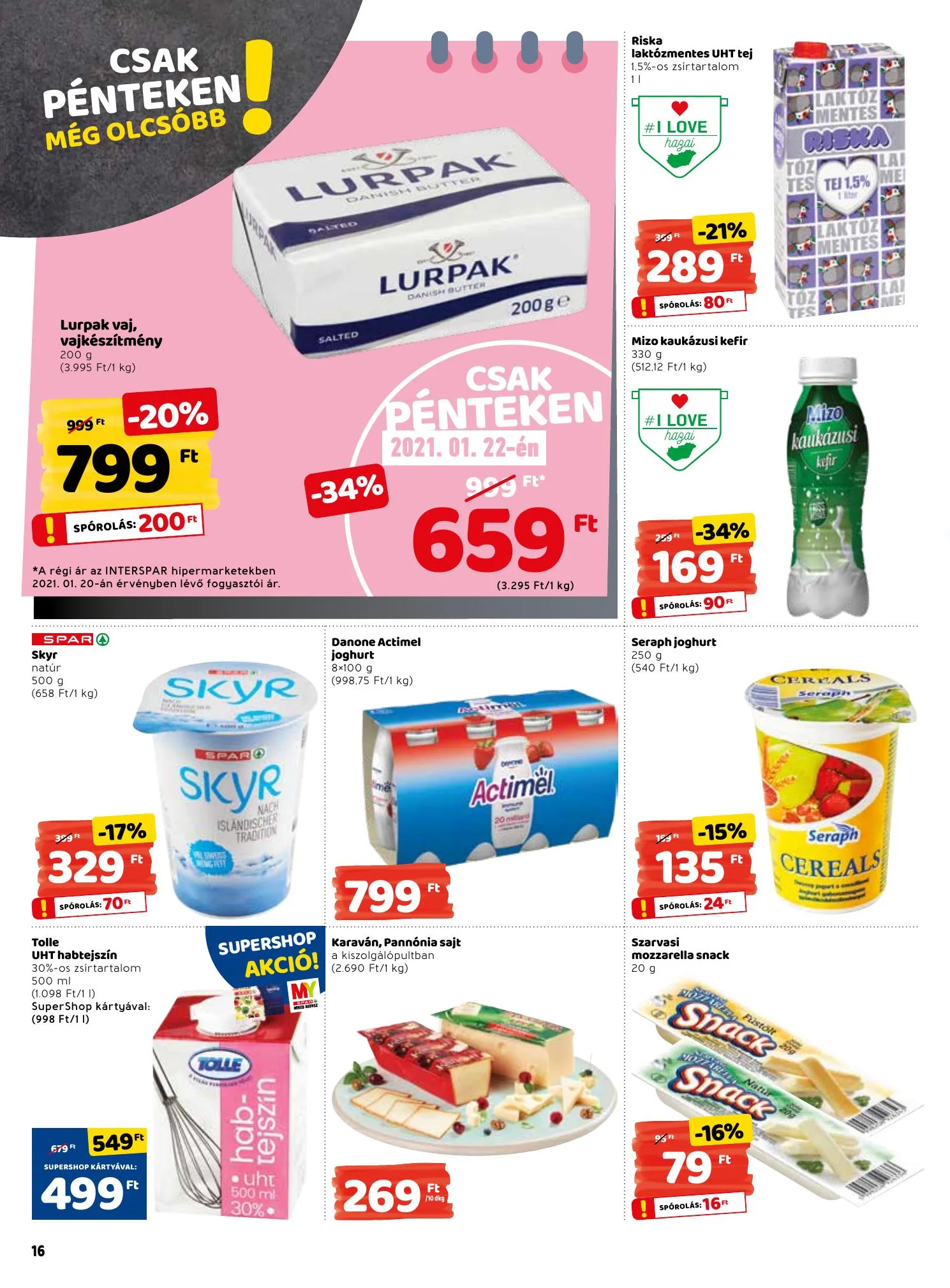 Interspar akciós újság 01.21–01.27 – 16. oldal