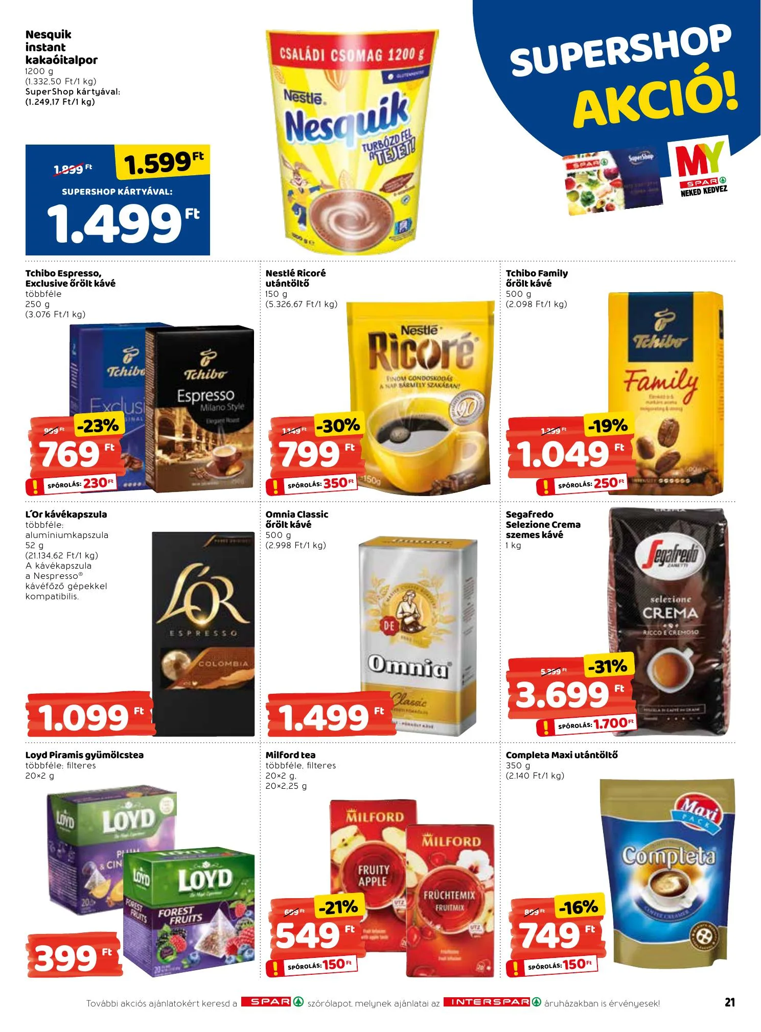 Interspar akciós újság 01.21–01.27 – 21. oldal