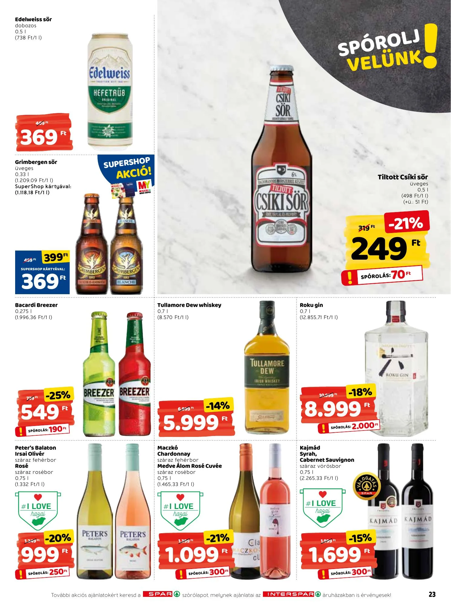 Interspar akciós újság 01.21–01.27 – 23. oldal