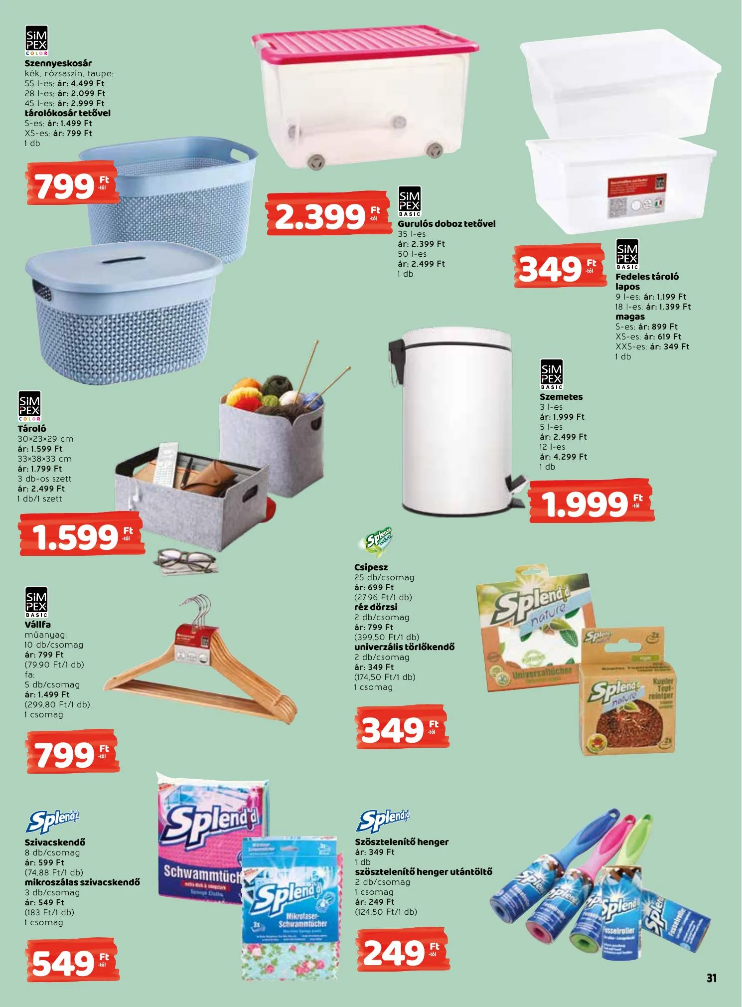 Interspar akciós újság 01.21–01.27 – 31. oldal