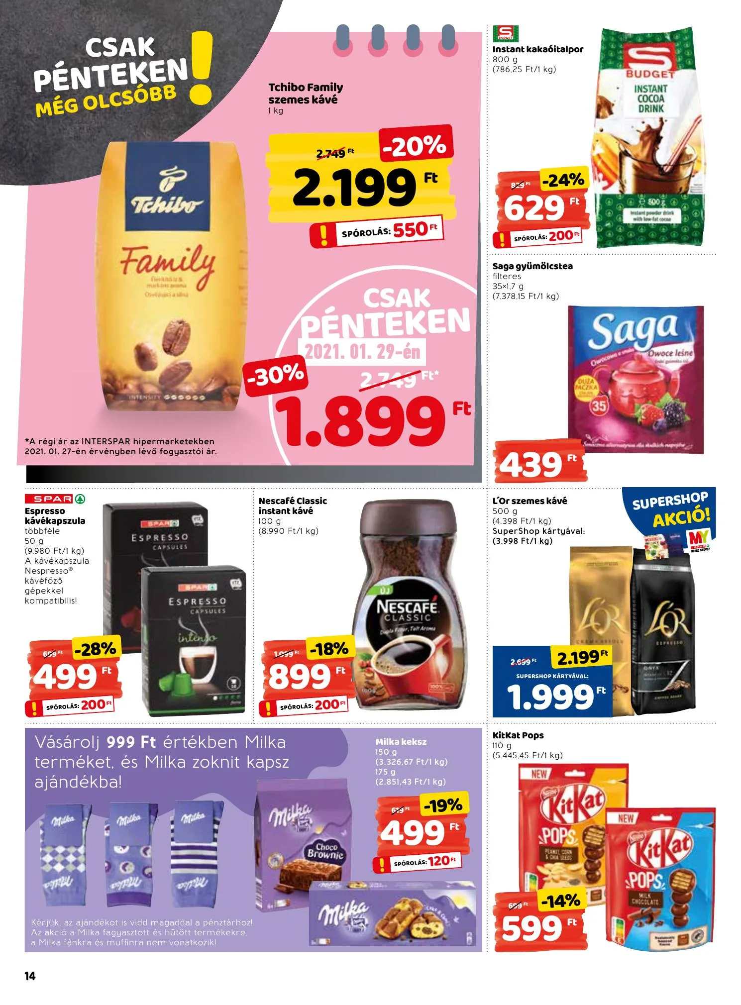Interspar akciós újság 01.28–02.03 – 14. oldal