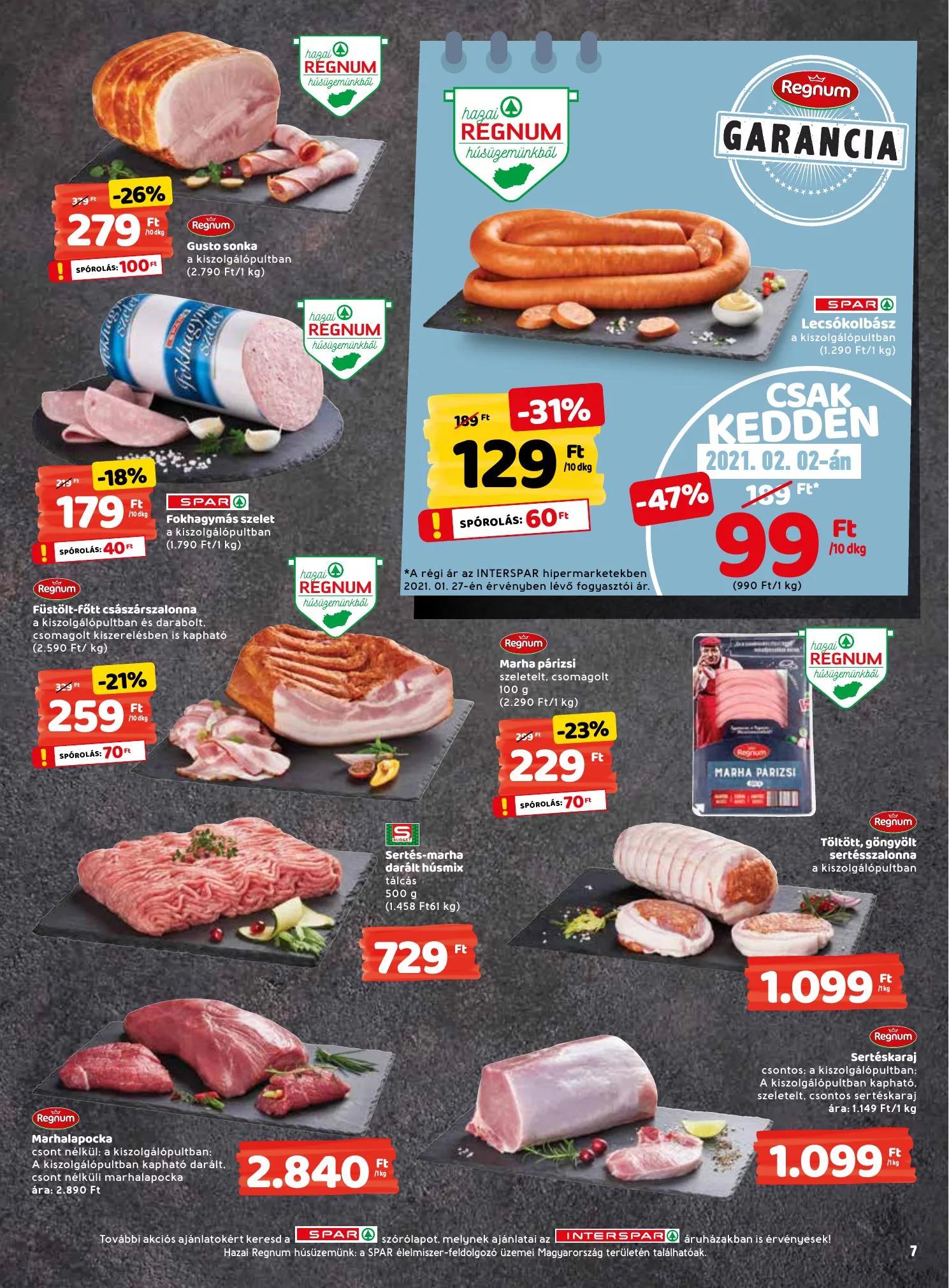 Interspar akciós újság 01.28–02.03 – 7. oldal