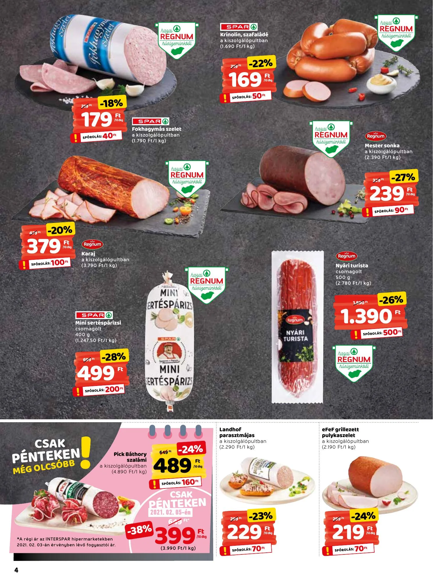 Interspar akciós újság 02.04–02.10 – 4. oldal