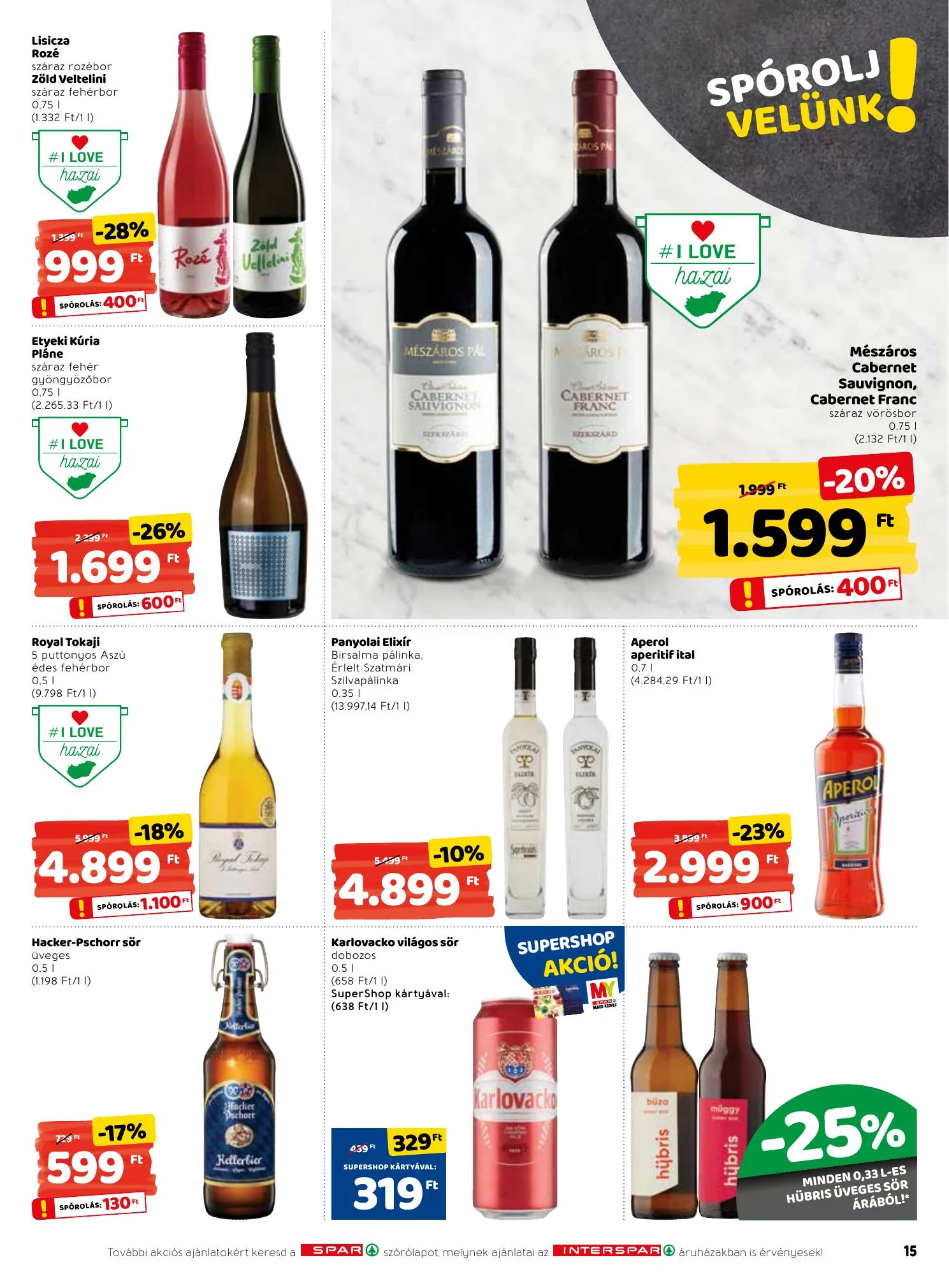 Interspar akciós újság 02.11–02.17 – 15. oldal