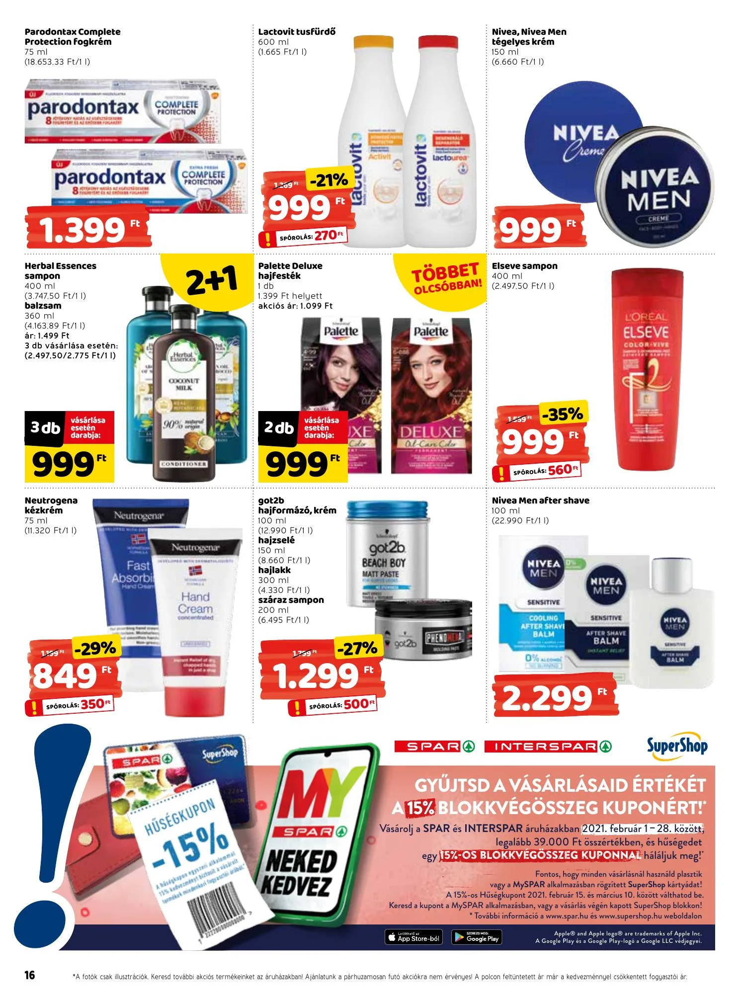 Interspar akciós újság 02.11–02.17 – 16. oldal