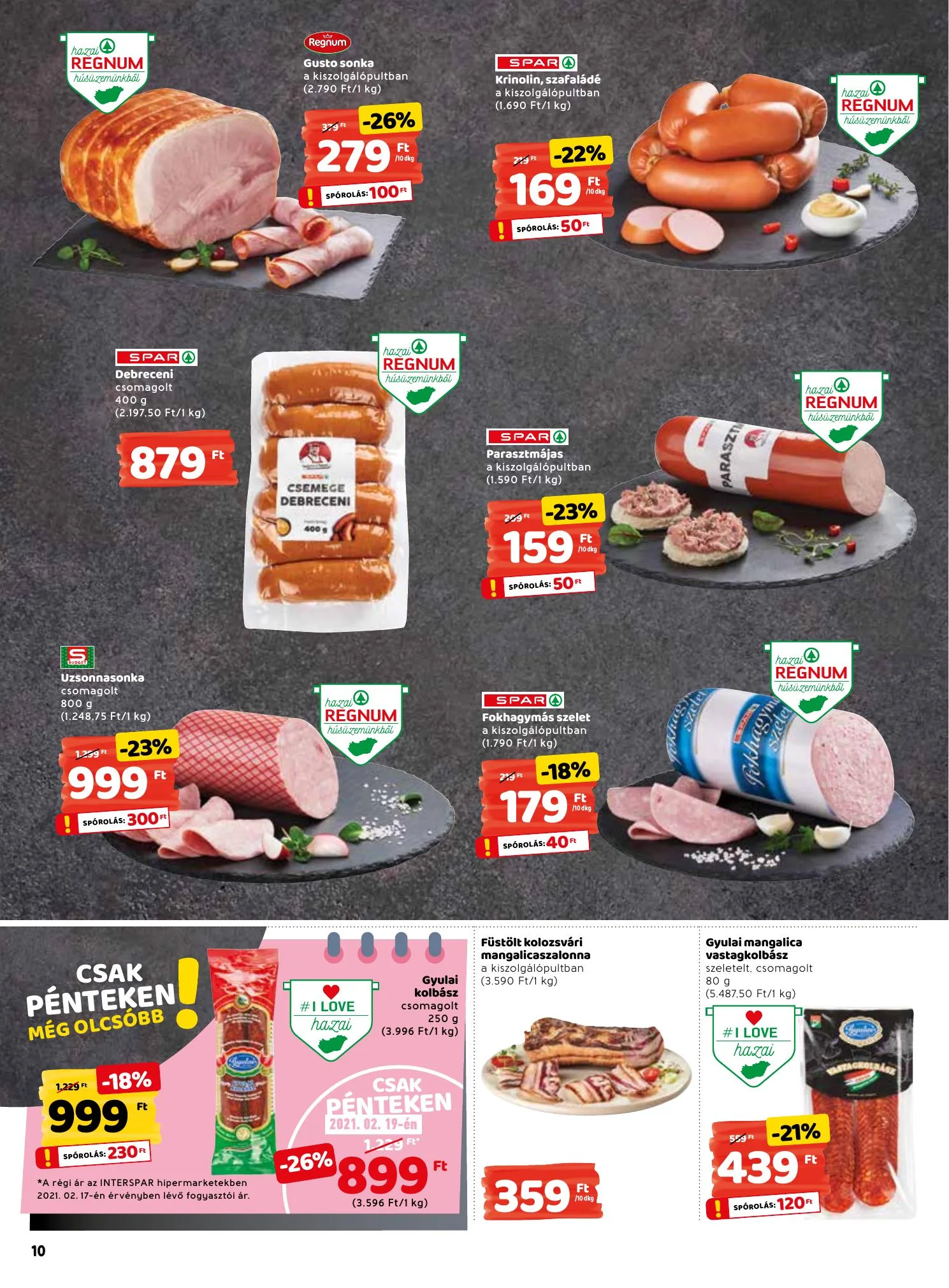 Interspar akciós újság 02.18–02.24 – 10. oldal