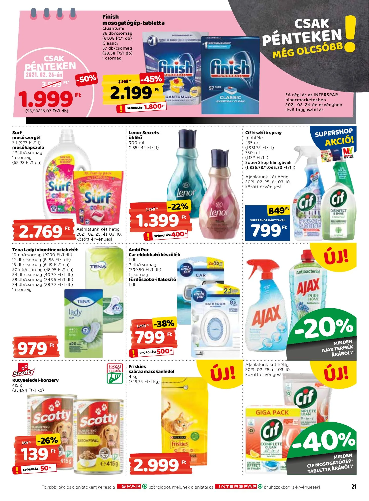 Interspar akciós újság 02.25–03.03 – 21. oldal