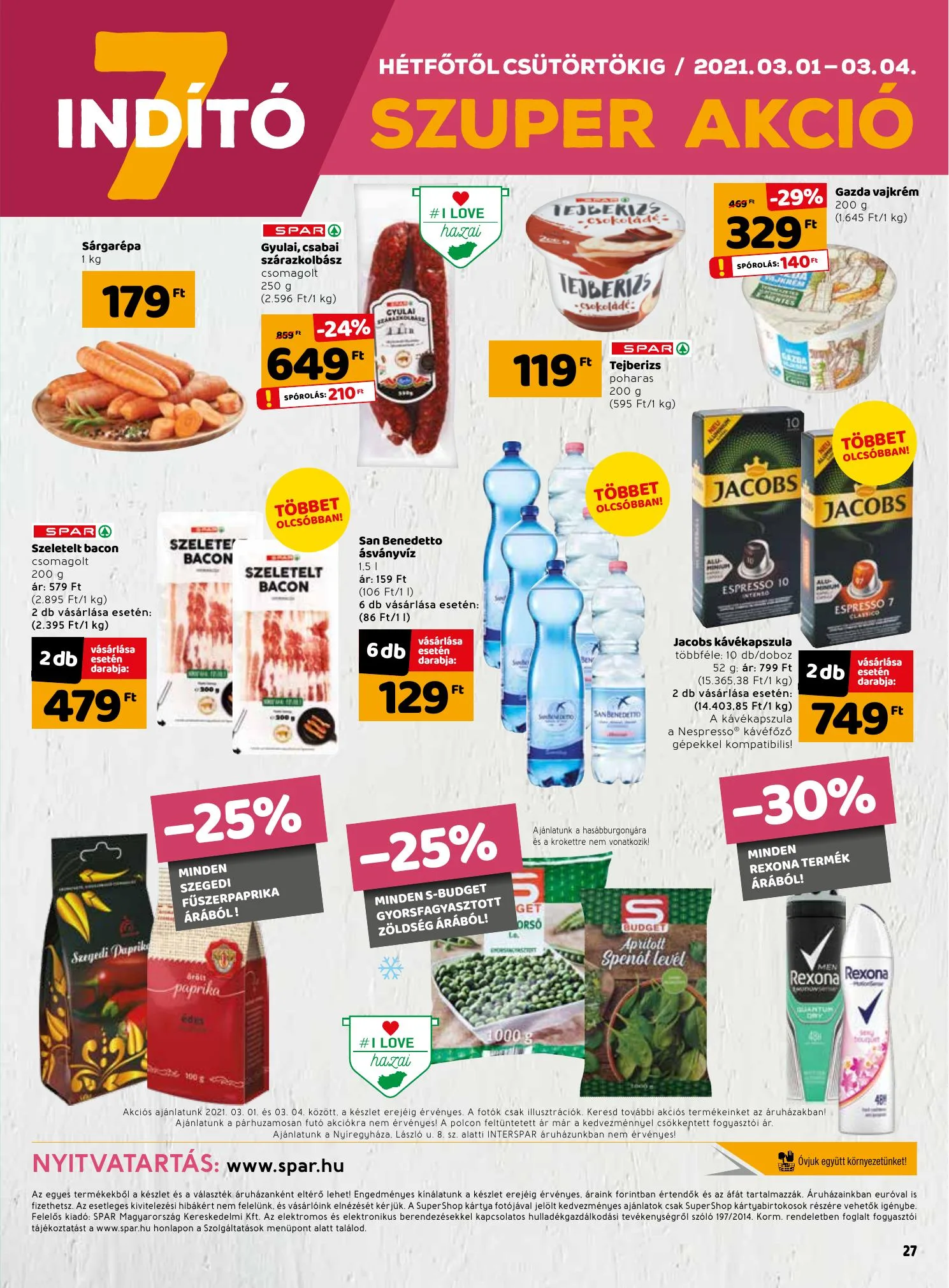 Interspar akciós újság 02.25–03.03 – 27. oldal
