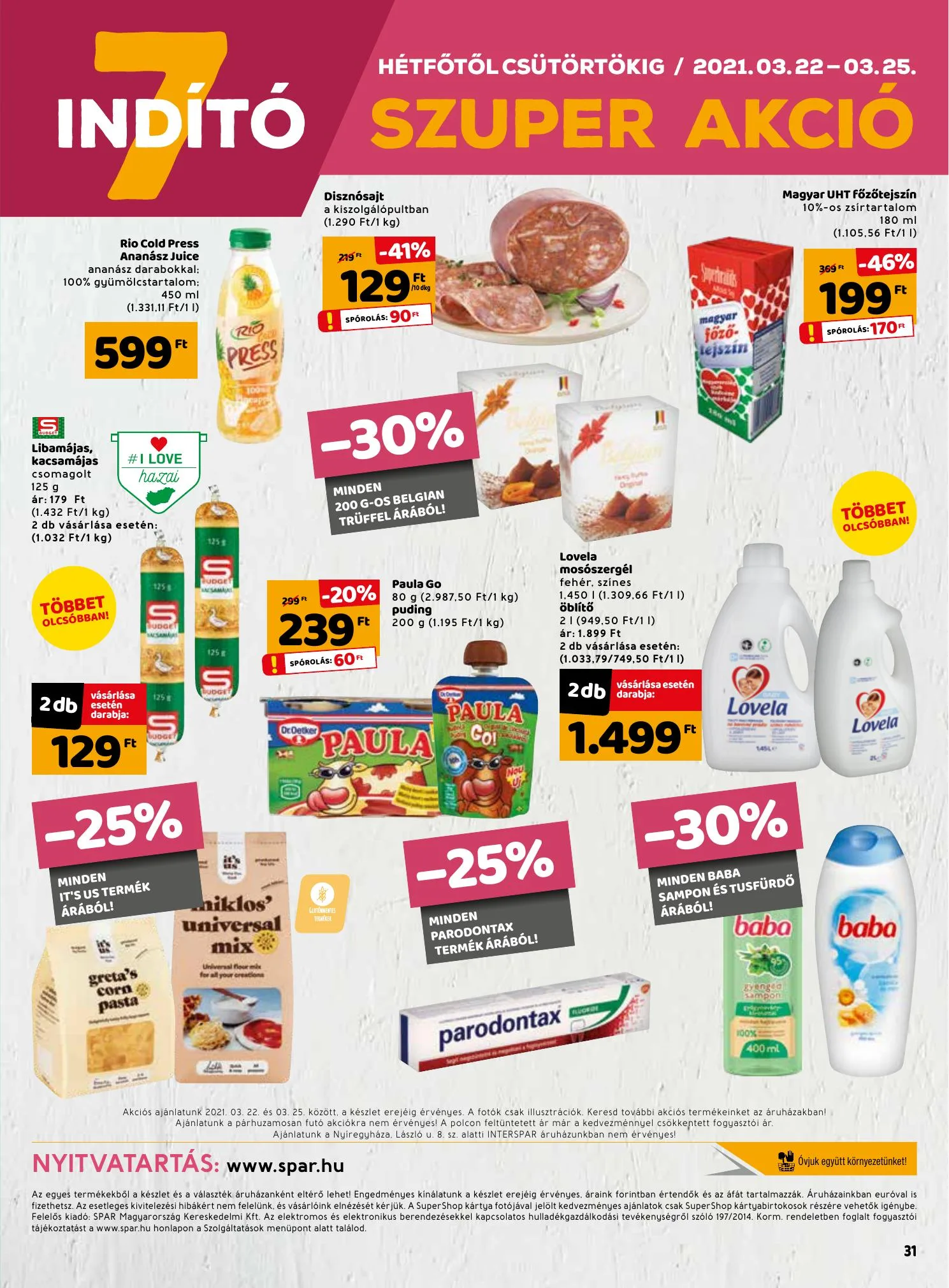 Interspar akciós újság 03.18–03.24 – 31. oldal