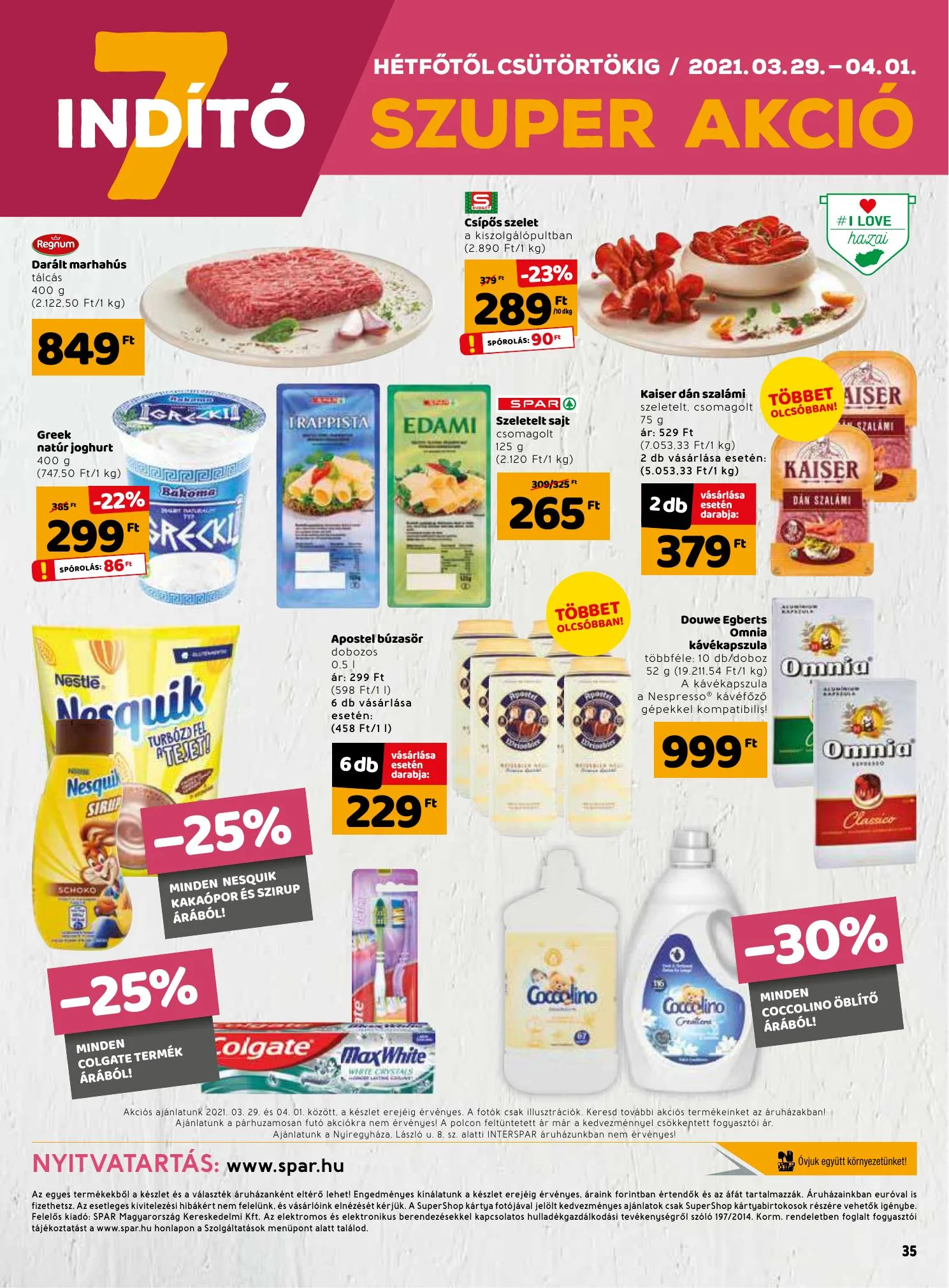 Interspar akciós újság 03.25–04.03 – 35. oldal