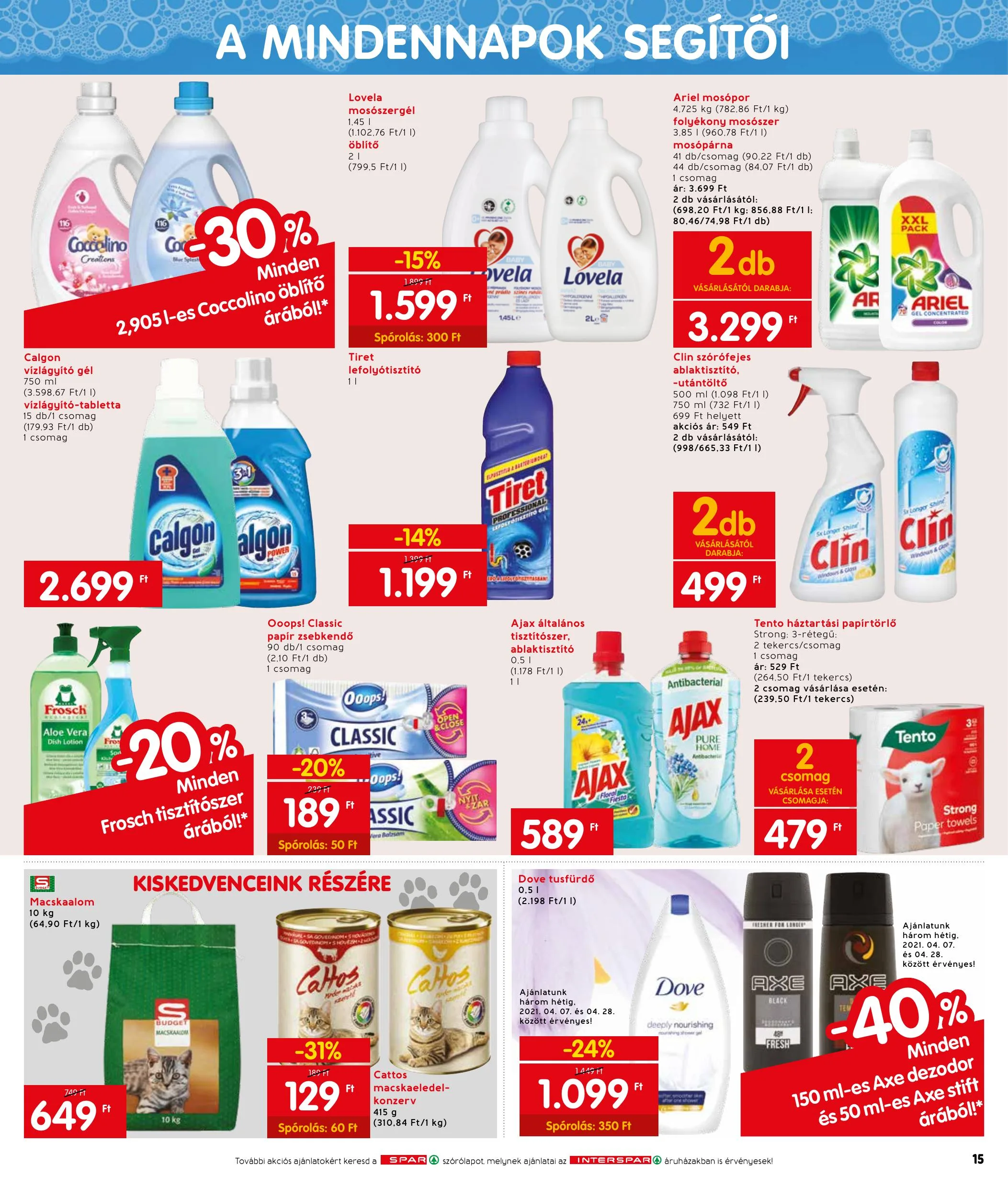 Interspar akciós újság 04.07–04.14 – 15. oldal