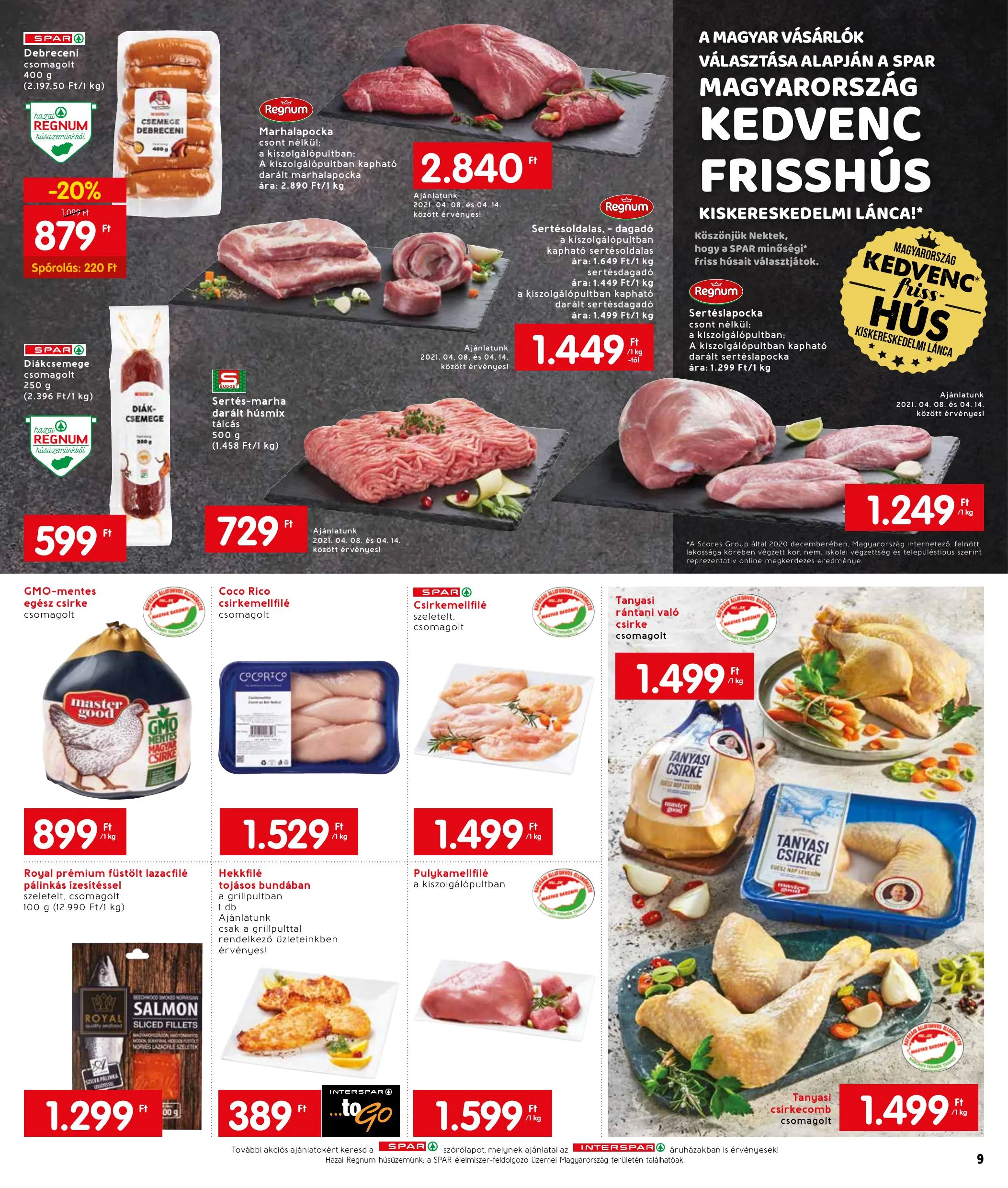 Interspar akciós újság 04.07–04.14 – 9. oldal