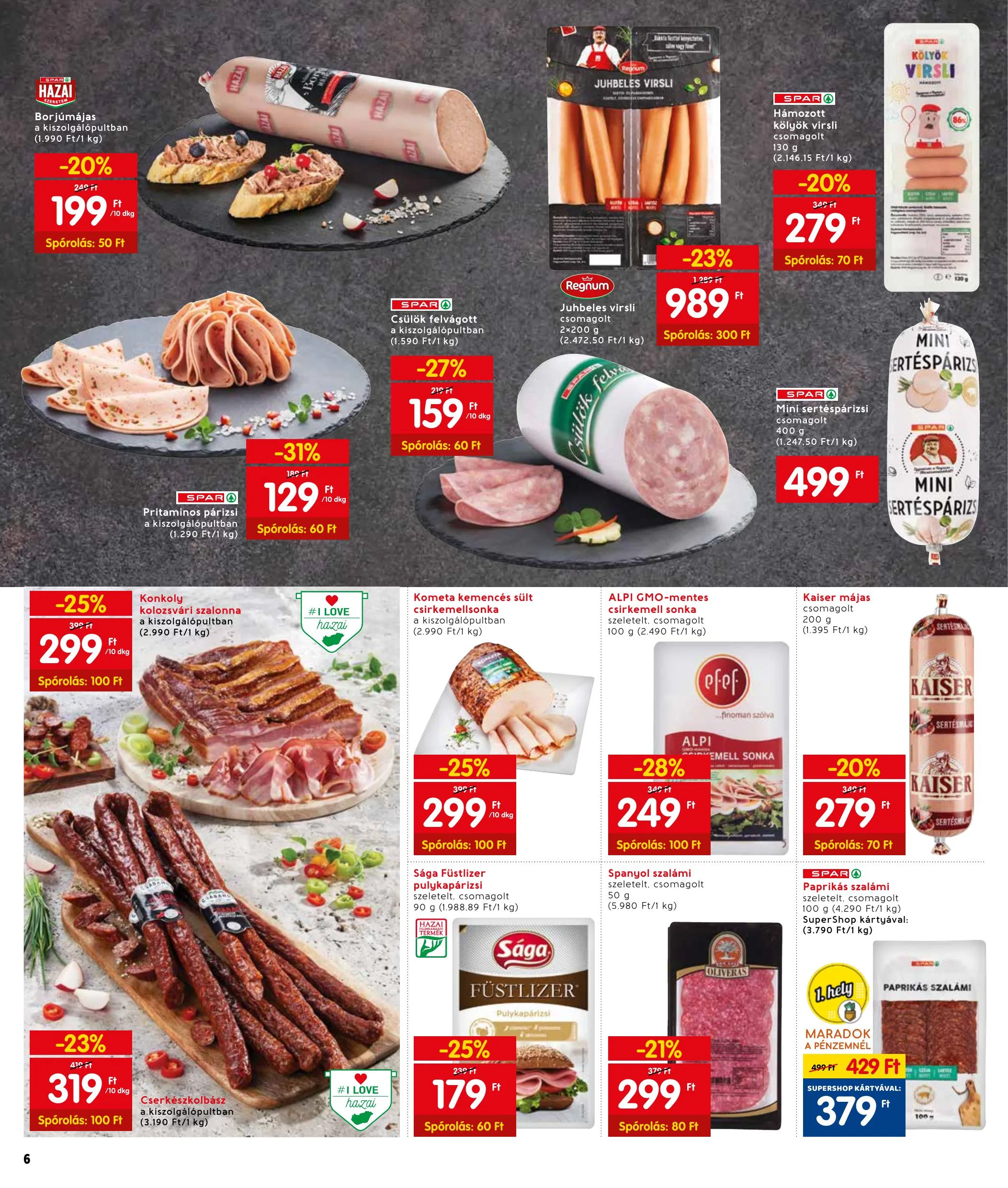 Interspar akciós újság 04.29–05.05 – 6. oldal