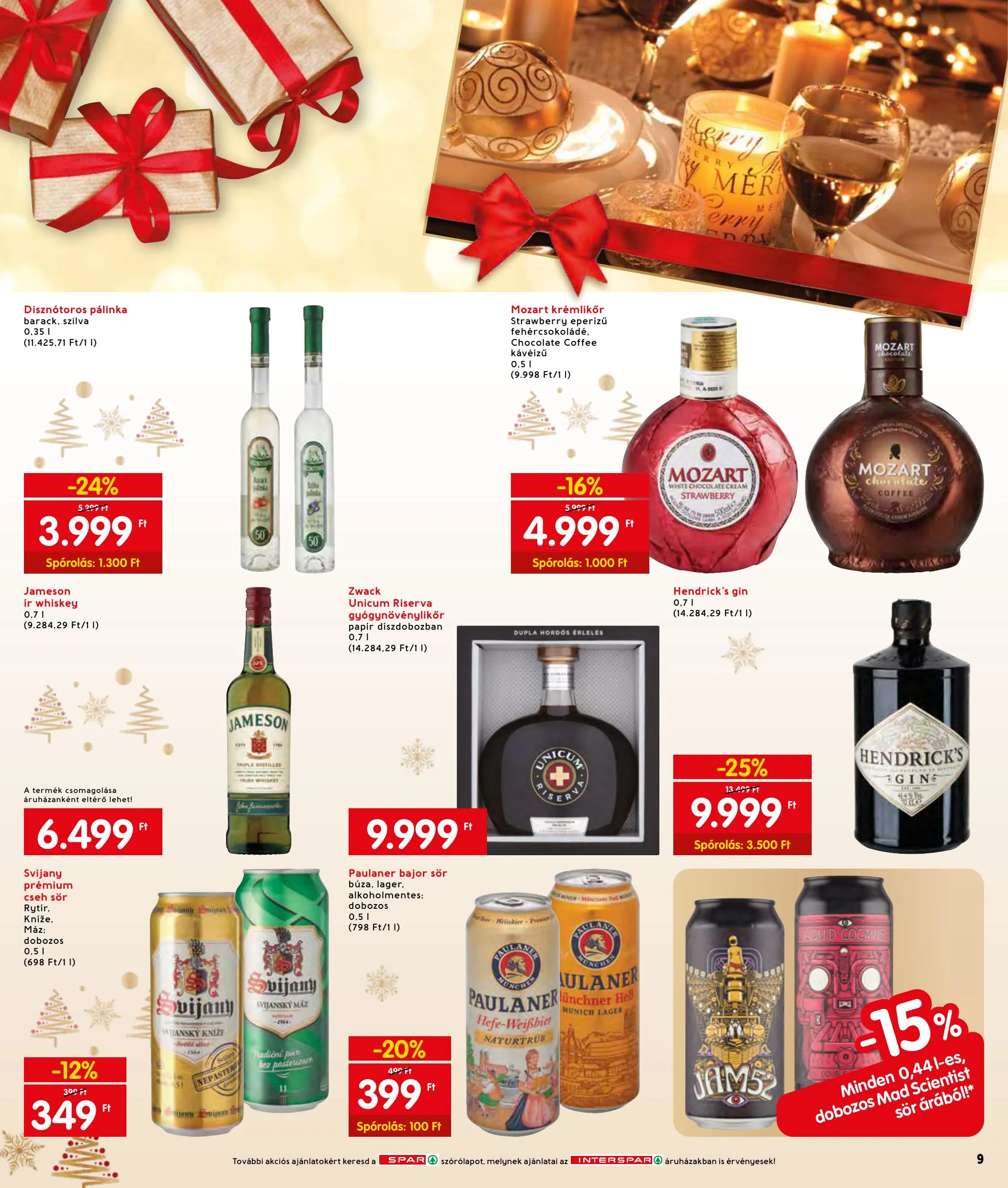 Interspar akciós újság 12.16–12.24 – 9. oldal