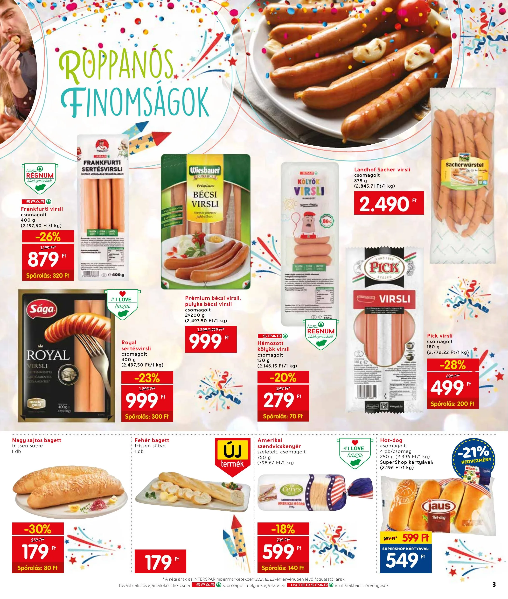 Interspar akciós újság 12.27–12.31 – 3. oldal