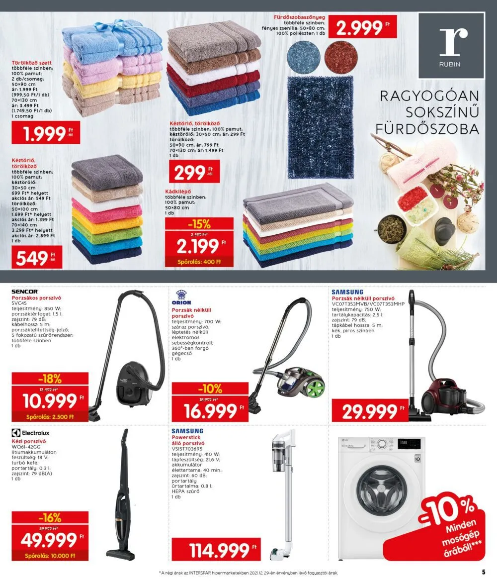 Interspar akciós újság 01.02–01.19 – 5. oldal