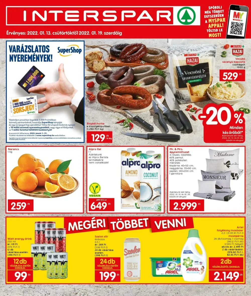 Interspar akciós újság 01.13–01.19