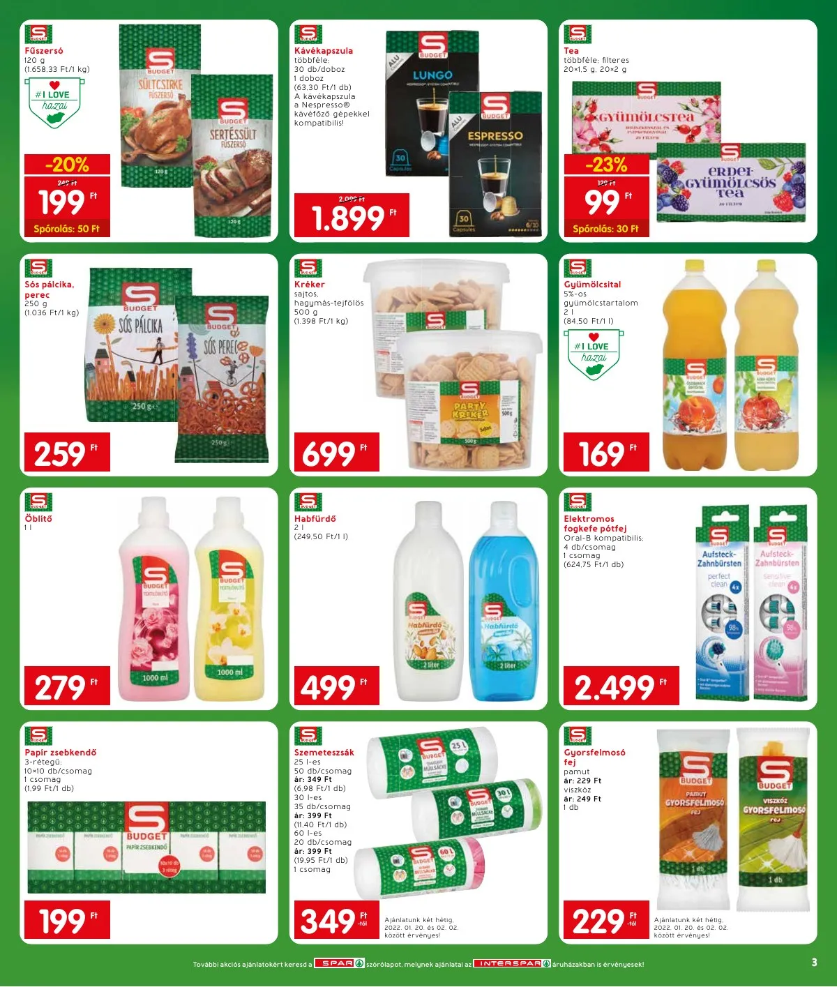 Interspar akciós újság 01.20–01.20 – 3. oldal