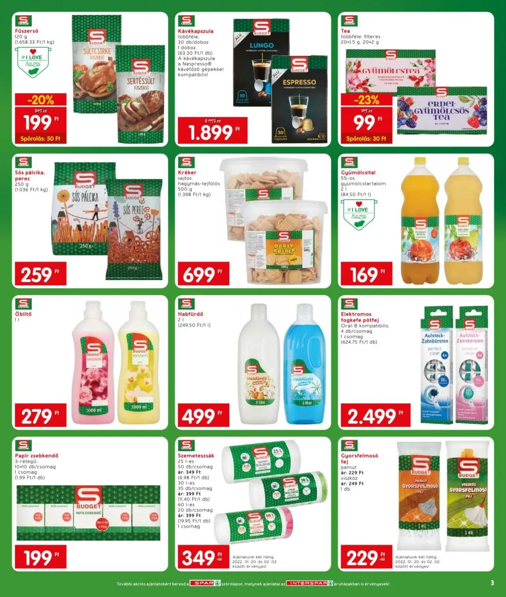 Interspar akciós újság 01.20–01.26 – 3. oldal