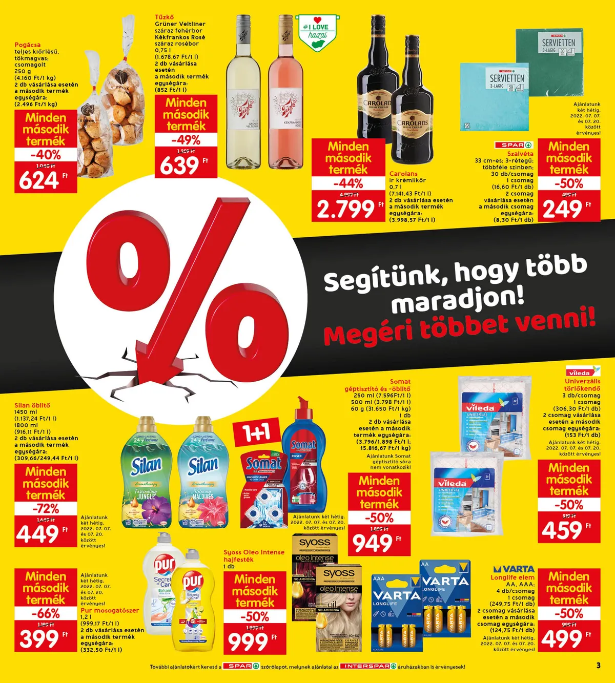Interspar akciós újság 07.07–07.13 – 3. oldal