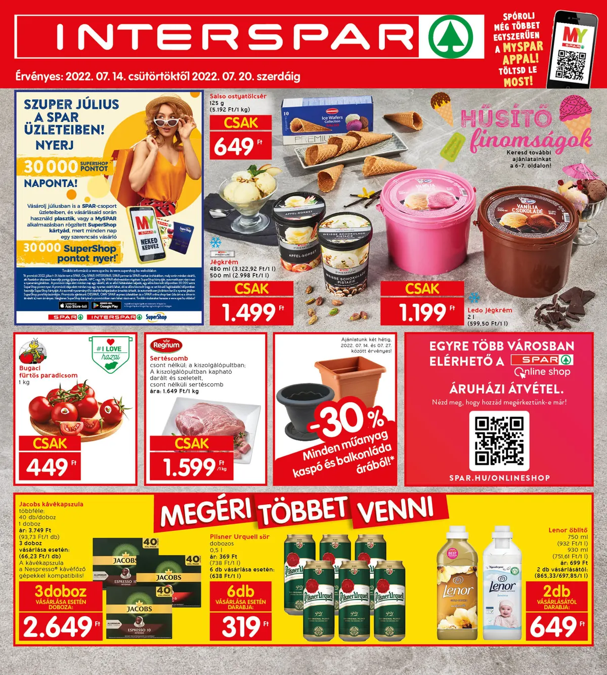 Interspar akciós újság 07.14–07.20